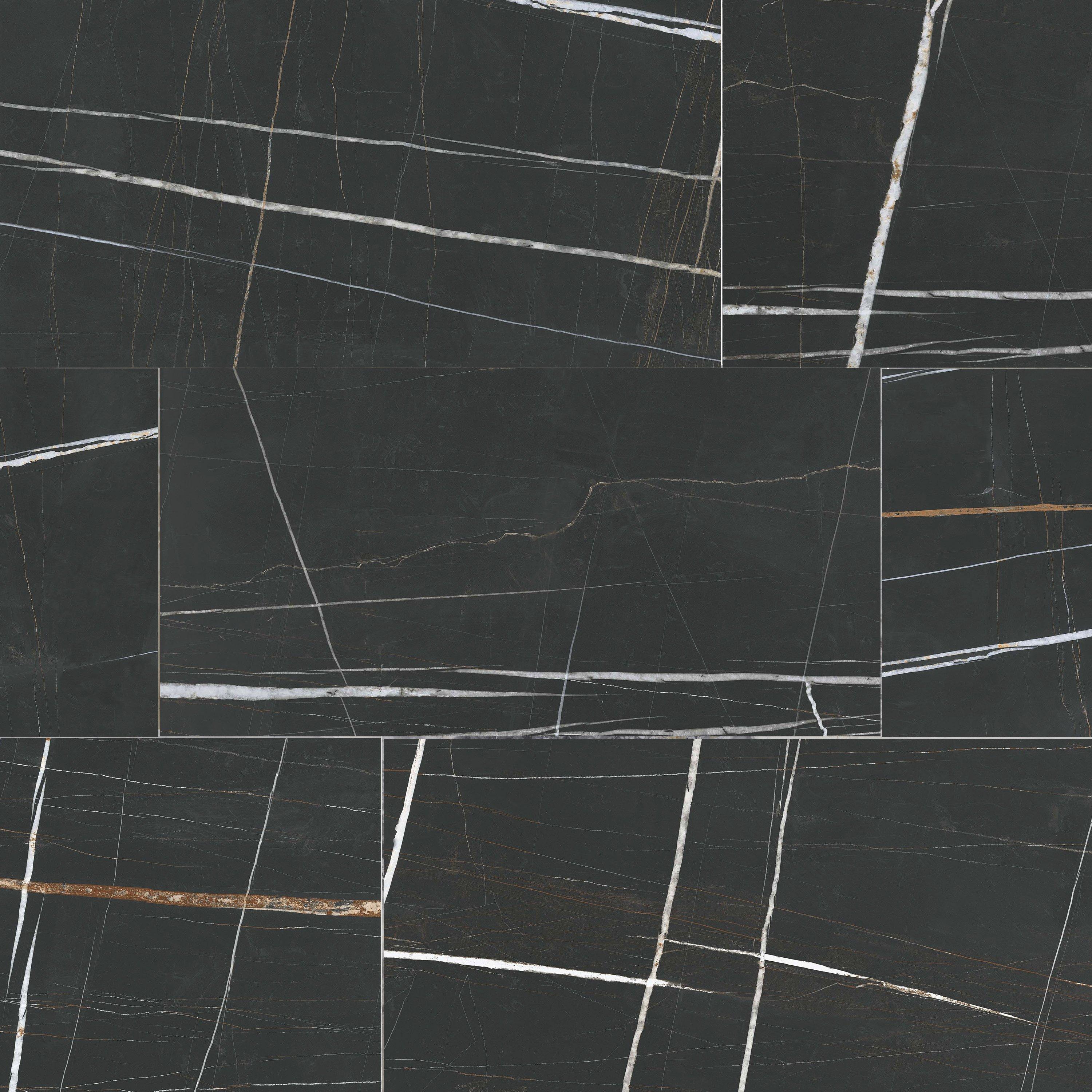 Opal Black Porcelain Tile