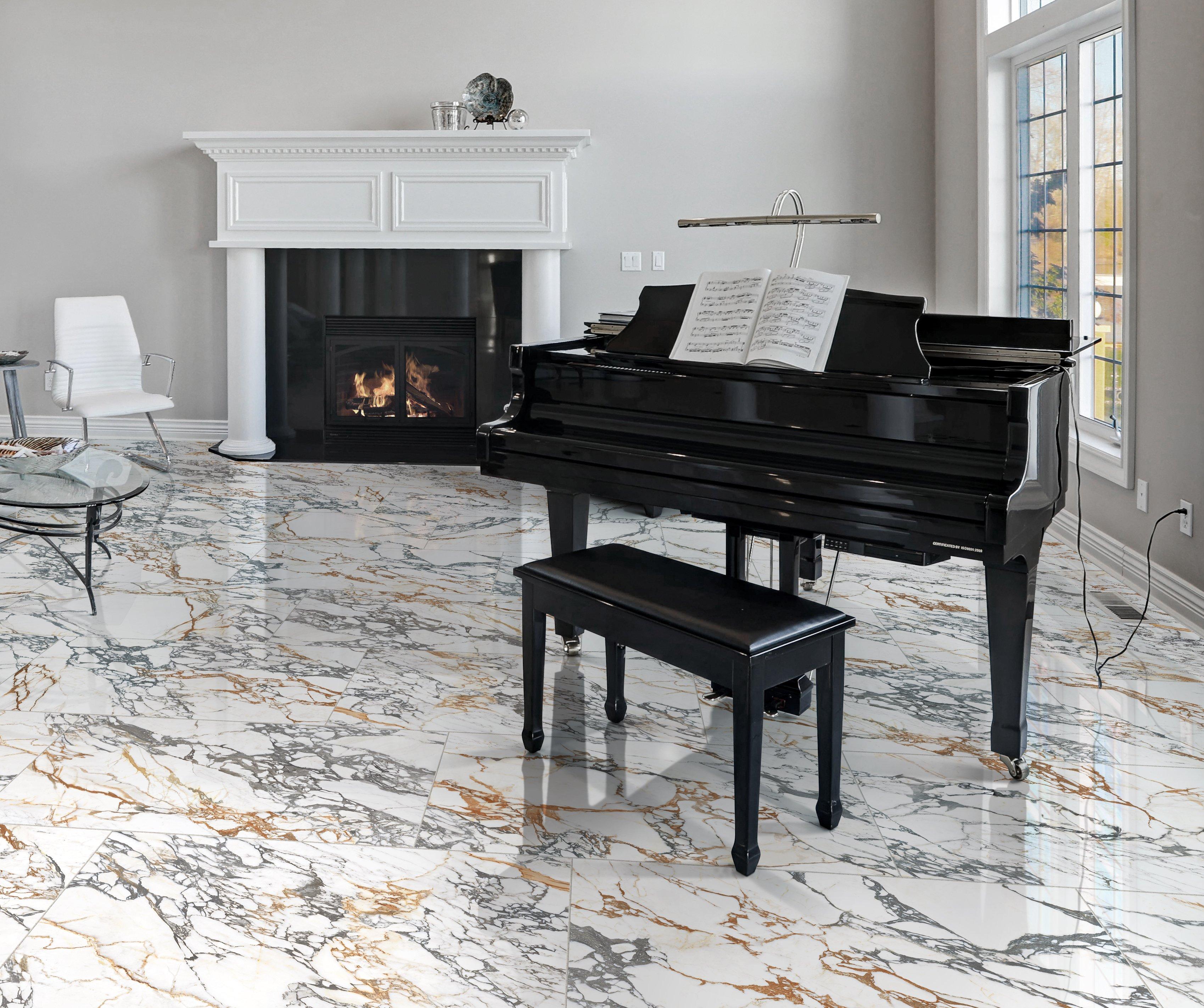 Carina Bianca Polished Porcelain Tile