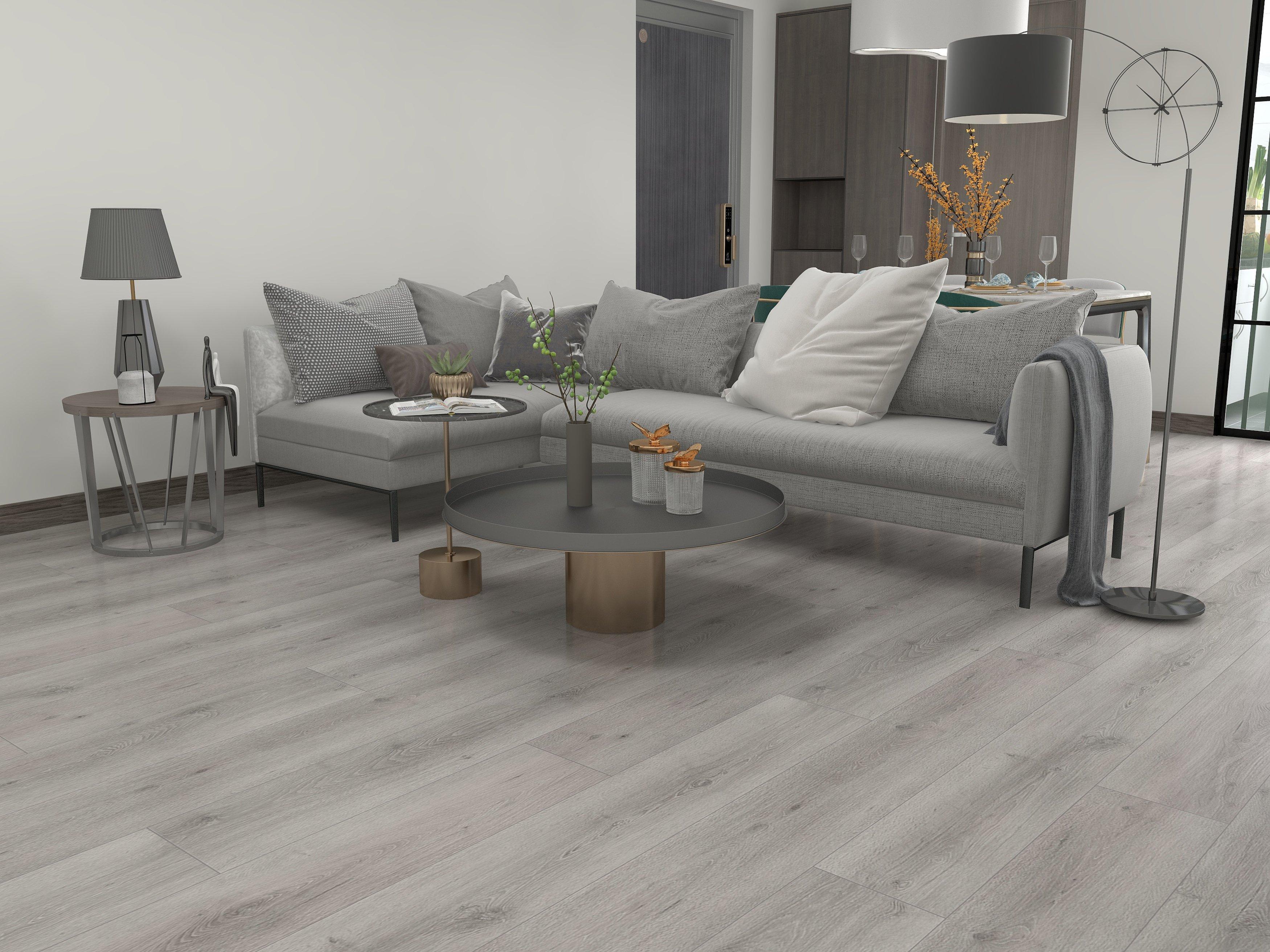 NuCore Performance | Earl Grey Rigid Core Luxury Vinyl Plank - Cork Back, 8 mm - Floor & Decor