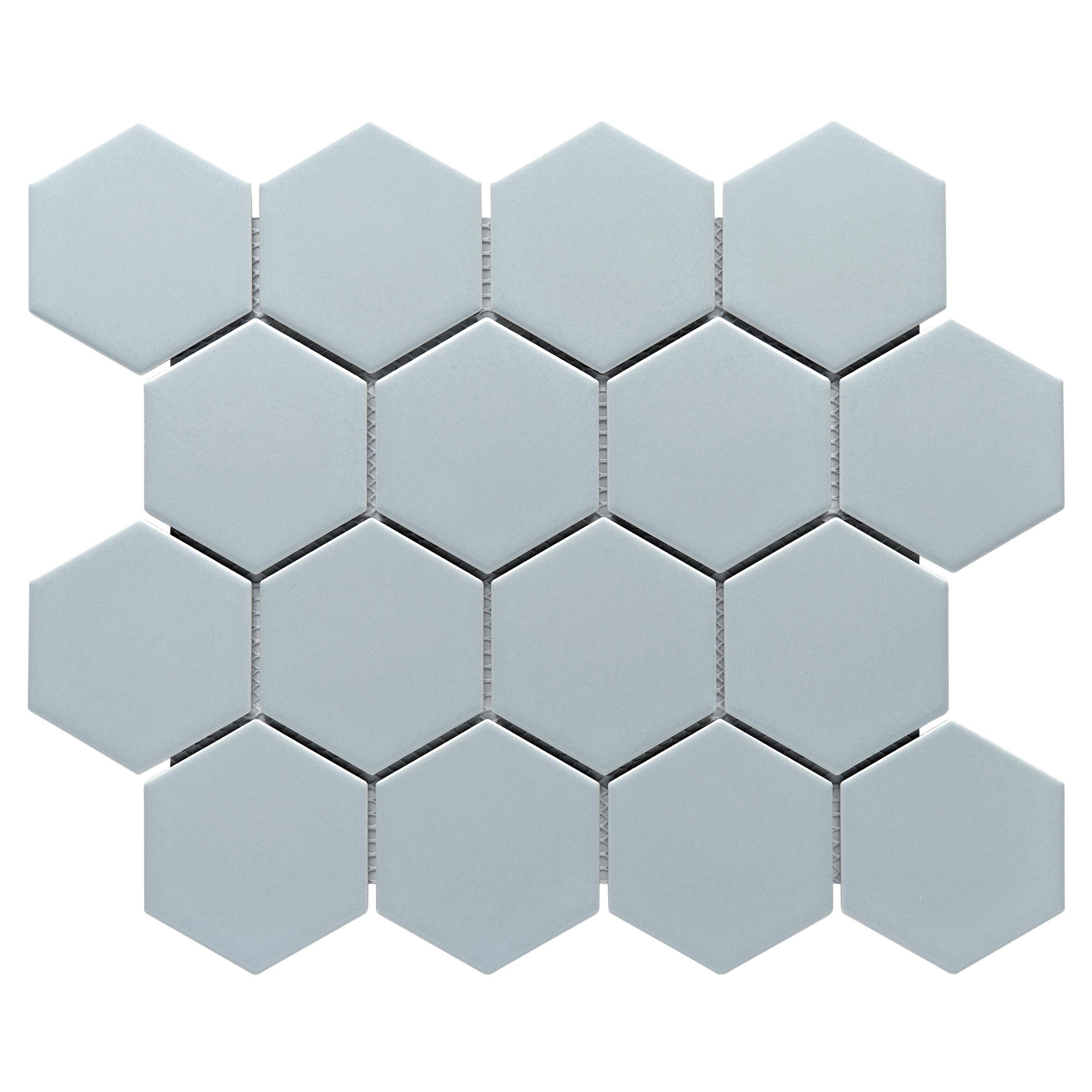 Fusion Hexagon Matte 5×6 Hex Glazed Floor Wall Porcelain Tile Backsplash For Kitchen Bathroom Shower Accent Decorwhite Box Of 40 Pieces P 3561864