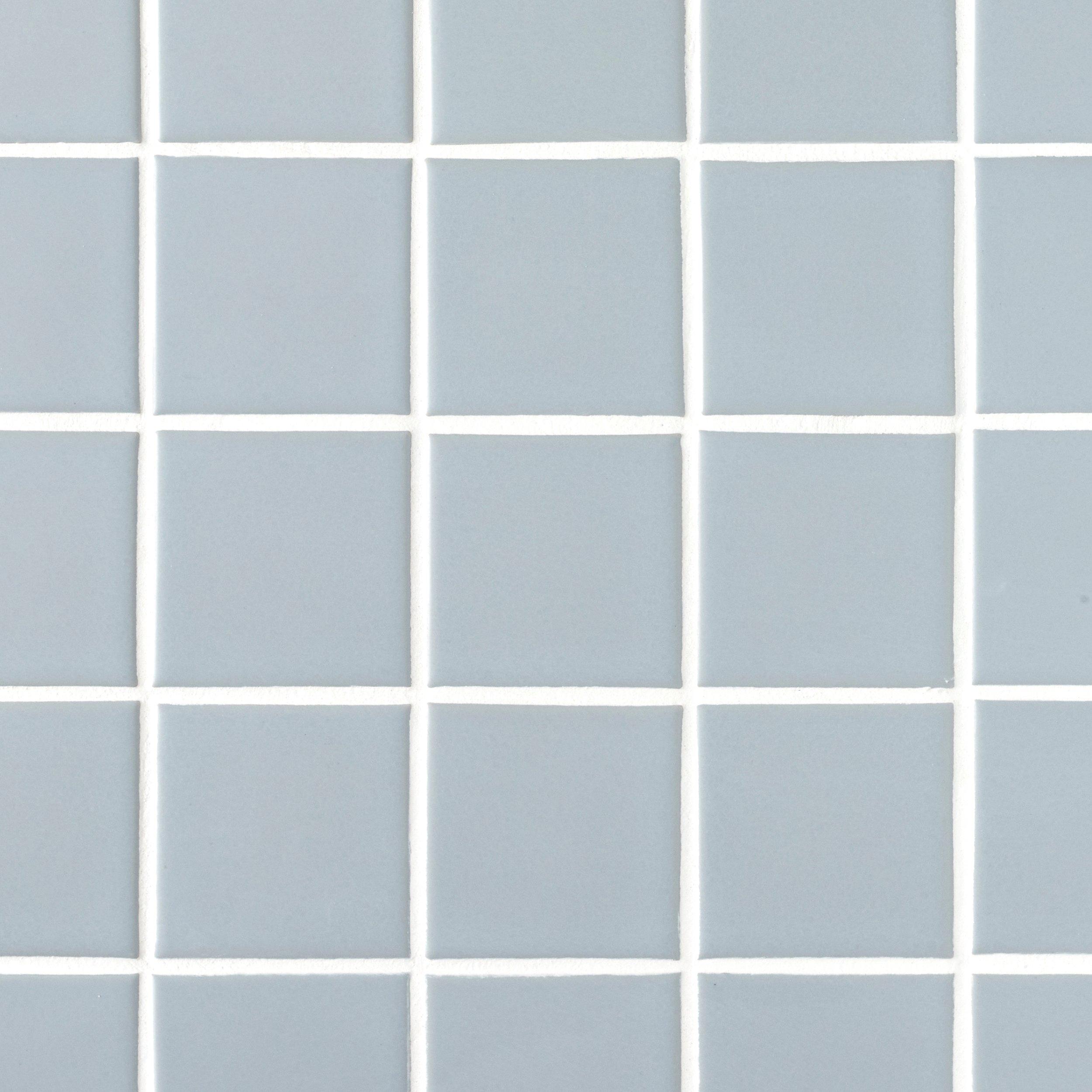 Ice Blue 3 in. Square Matte Porcelain Mosaic