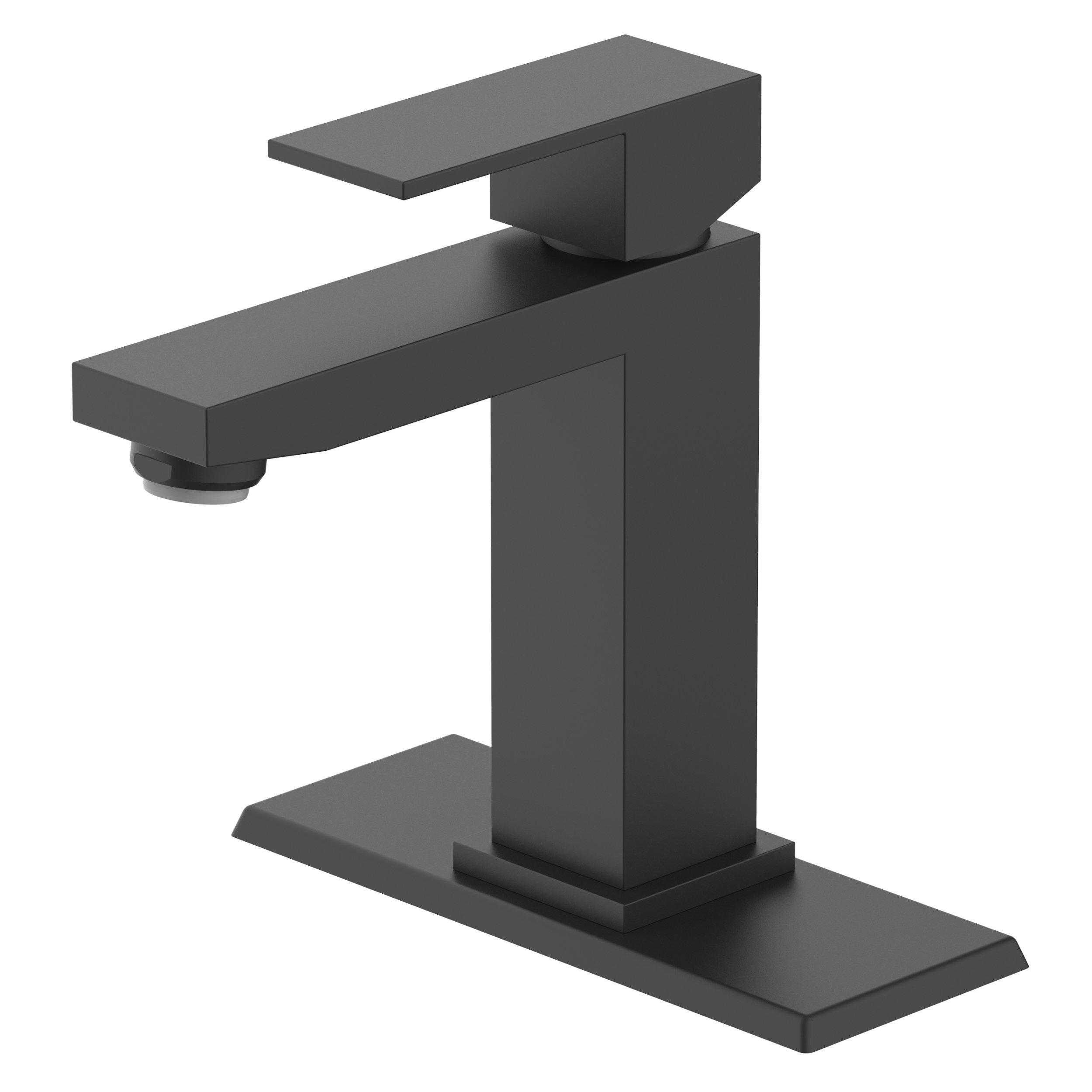 Royce Monoblack Matte Black Faucet Floor And Decor   100999200 Royce Monoblack Matte Black Faucet 1