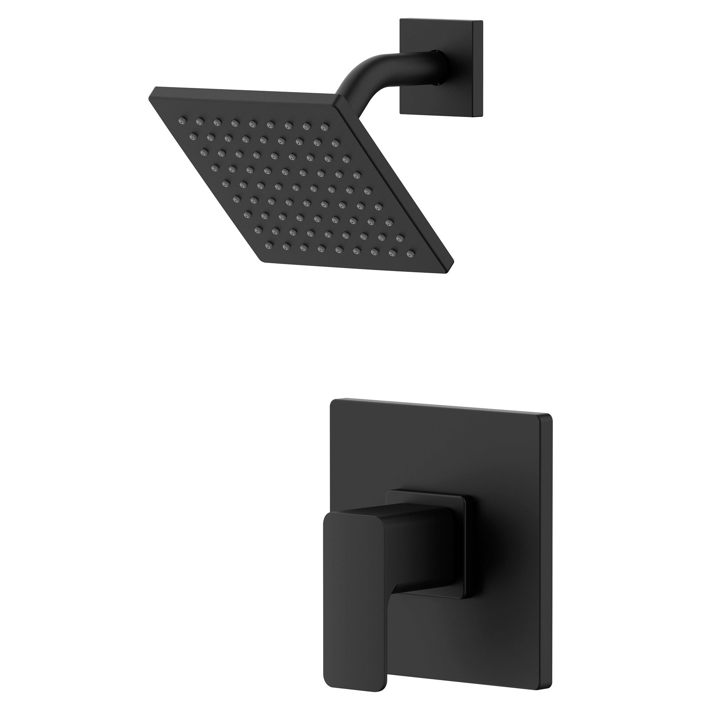 Multiple Sizes Options Matte Black Bathroom Square Rainfall Shower Head  Wall Mount Bathroom Accessories With Shower