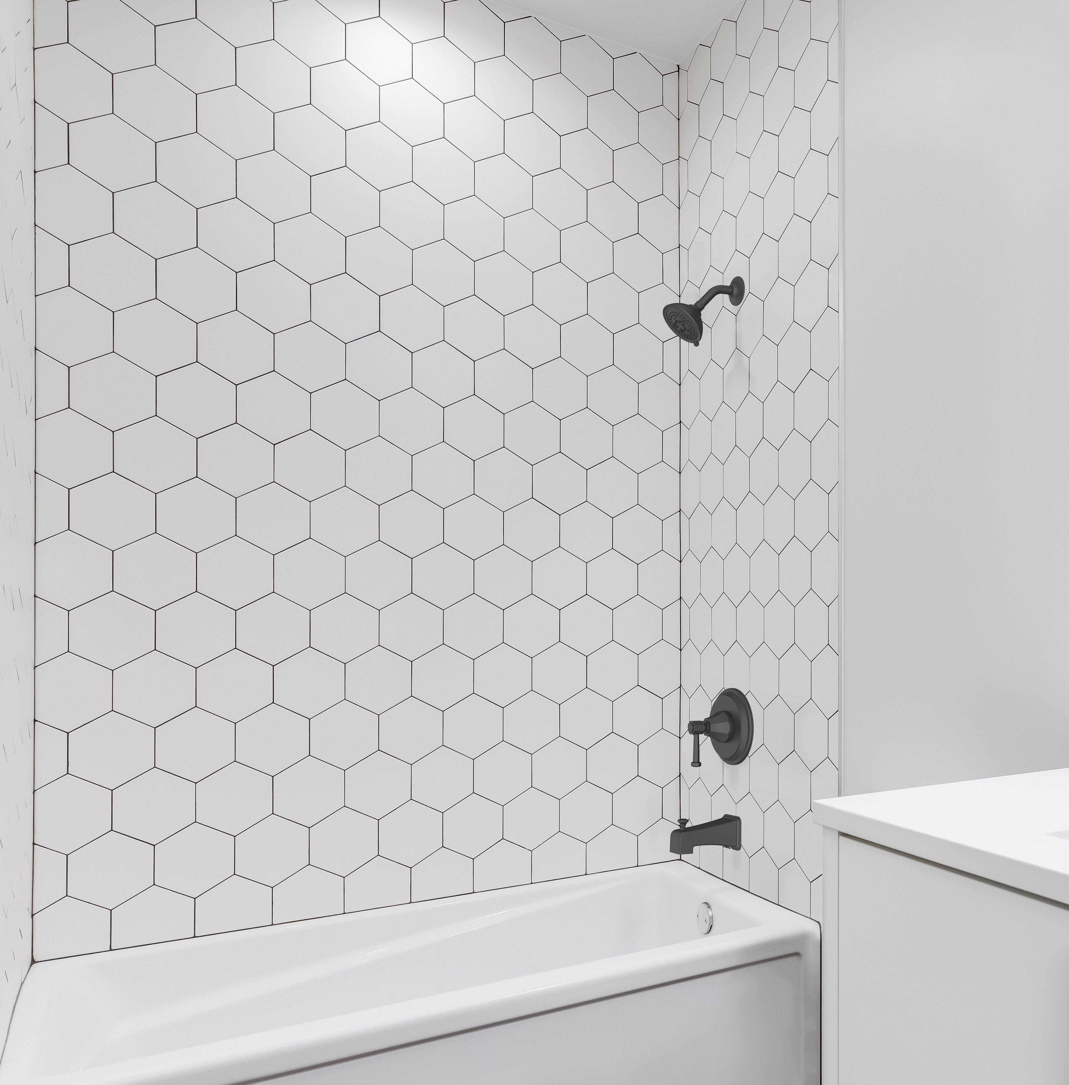 Fleur Matte Black Shower Head