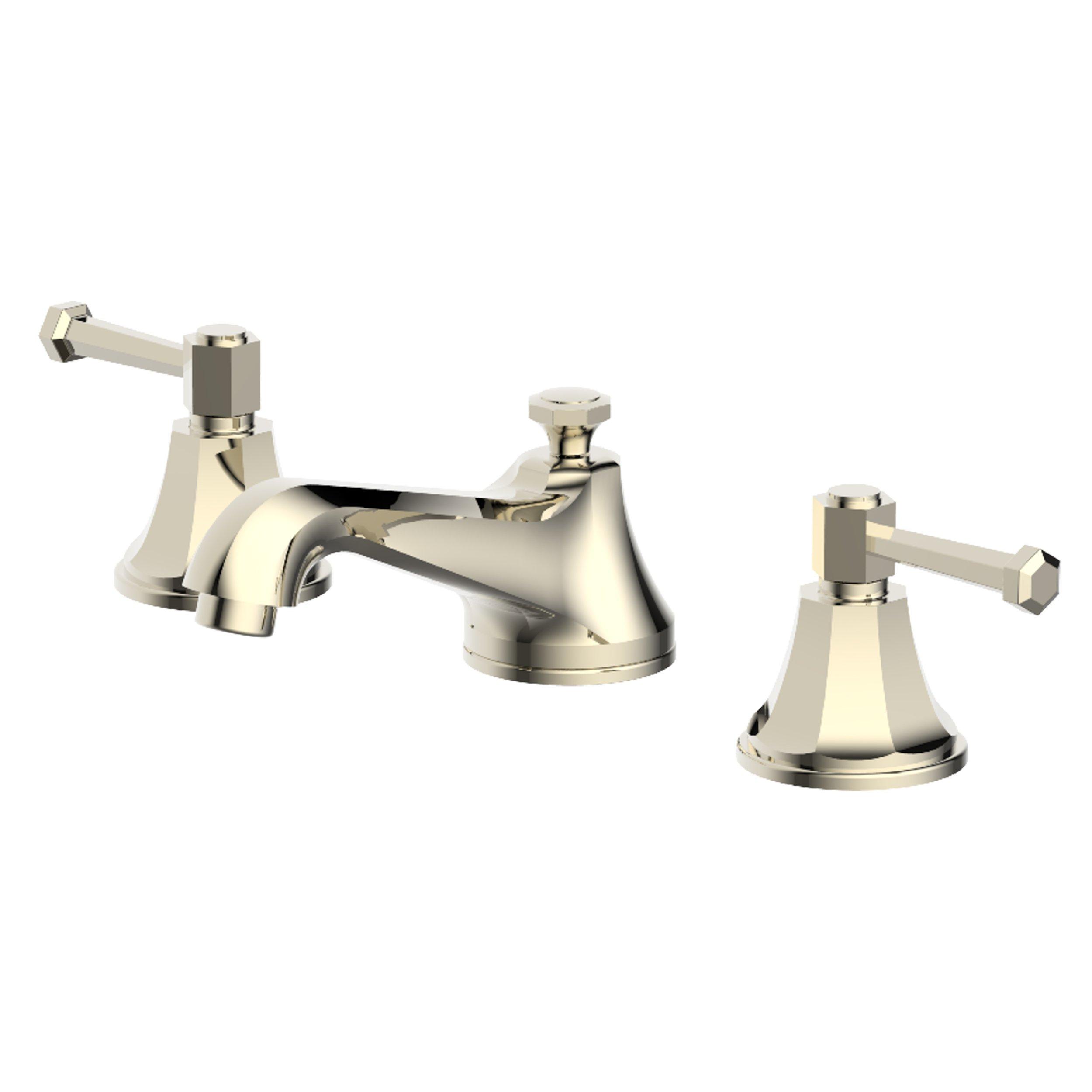 Fleur 8 in. Widespread Polished Nickel Faucet