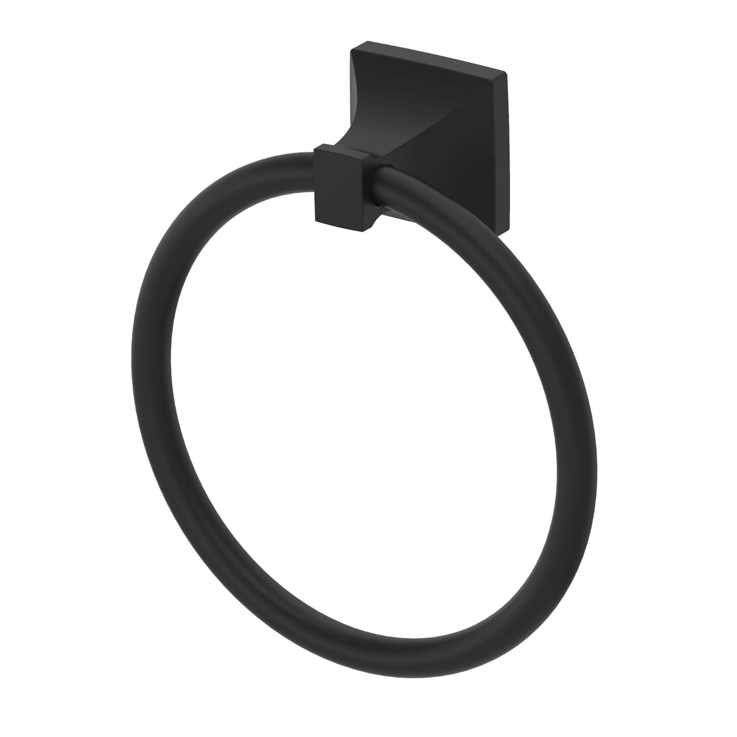 Luxe Matte Black Towel Ring
