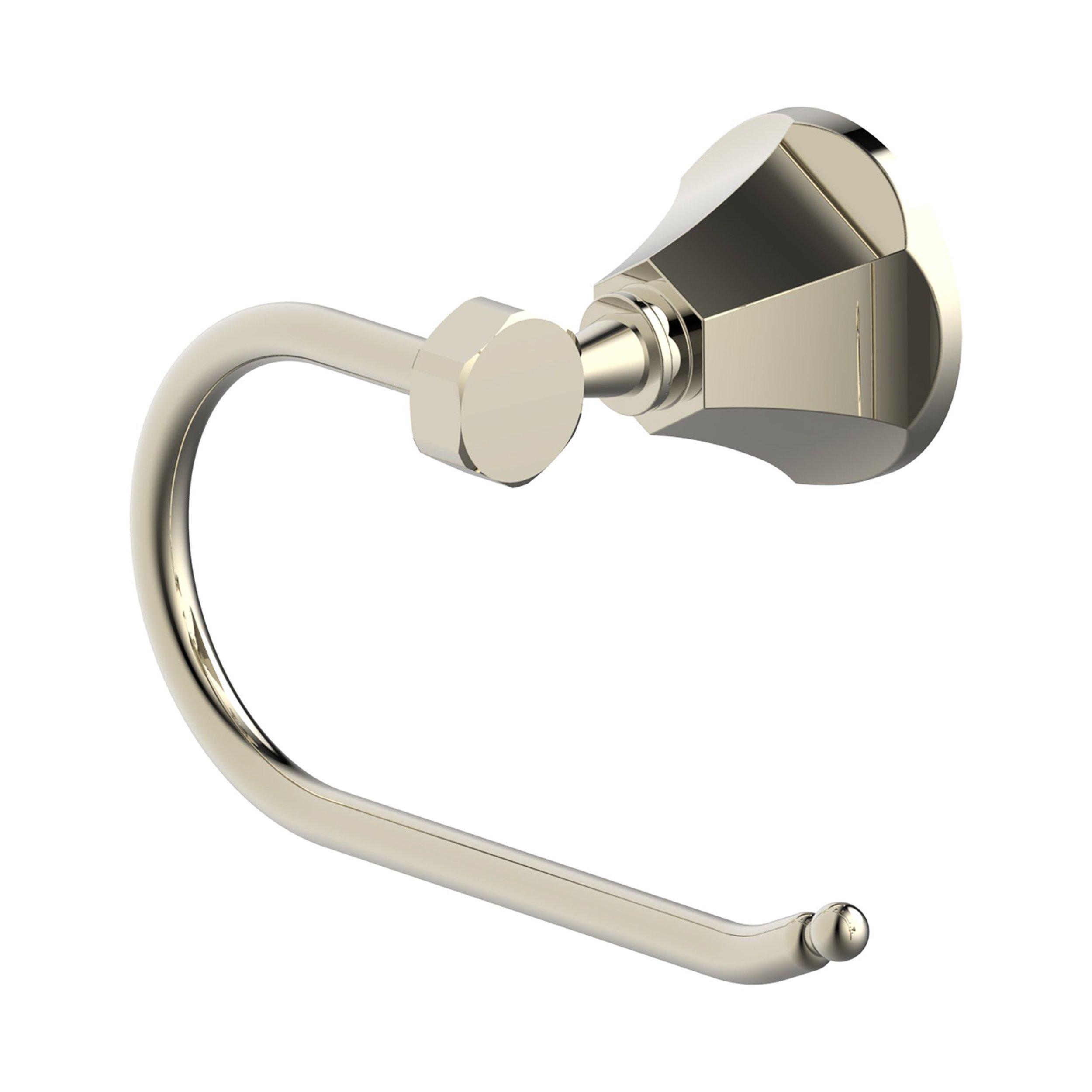 Lucia Polished Nickel Toilet Paper Holder Floor And Decor   100999416 Lucia Polished Nickel Toilet Paper Holder 1