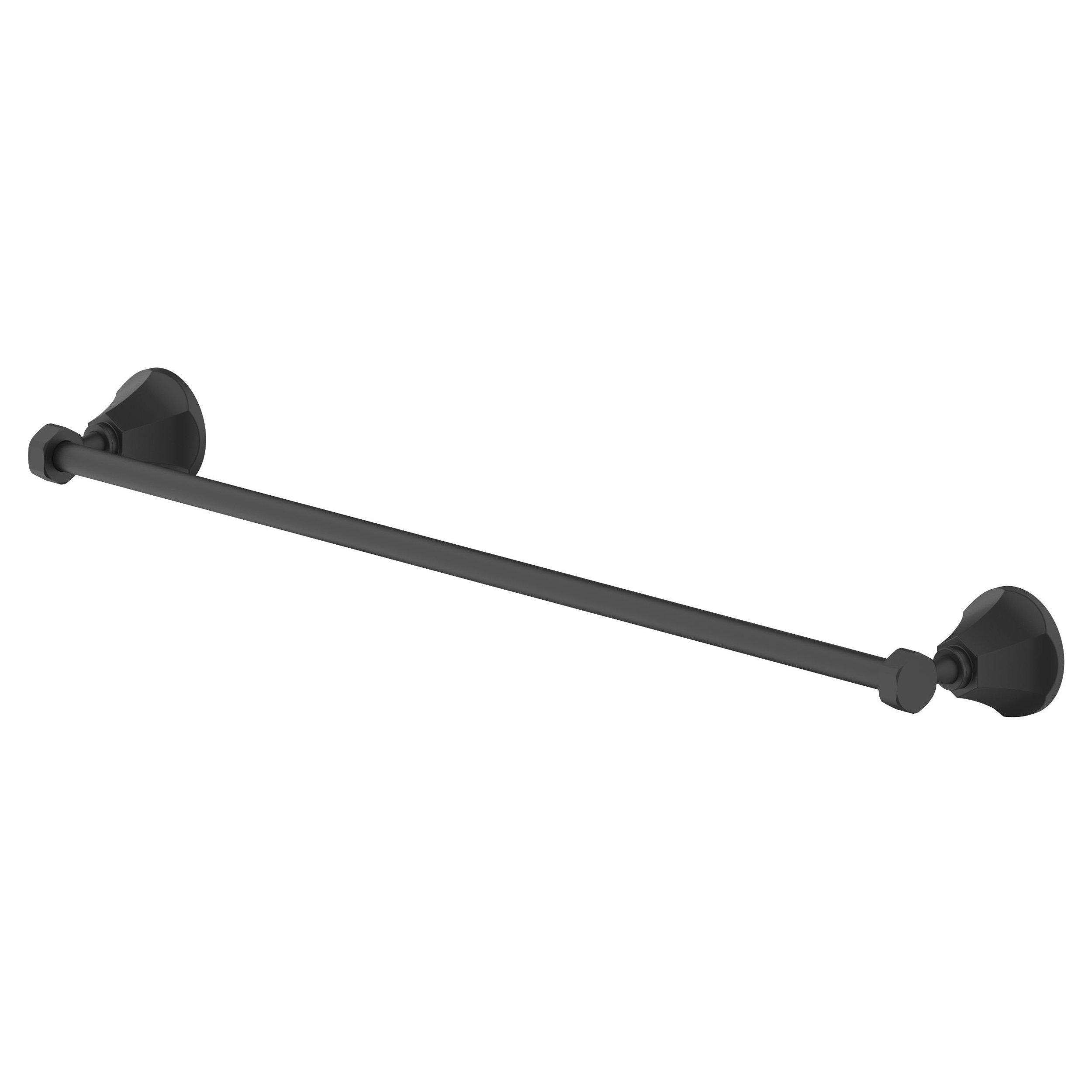 Lucia Matte Black 24 in. Towel Bar