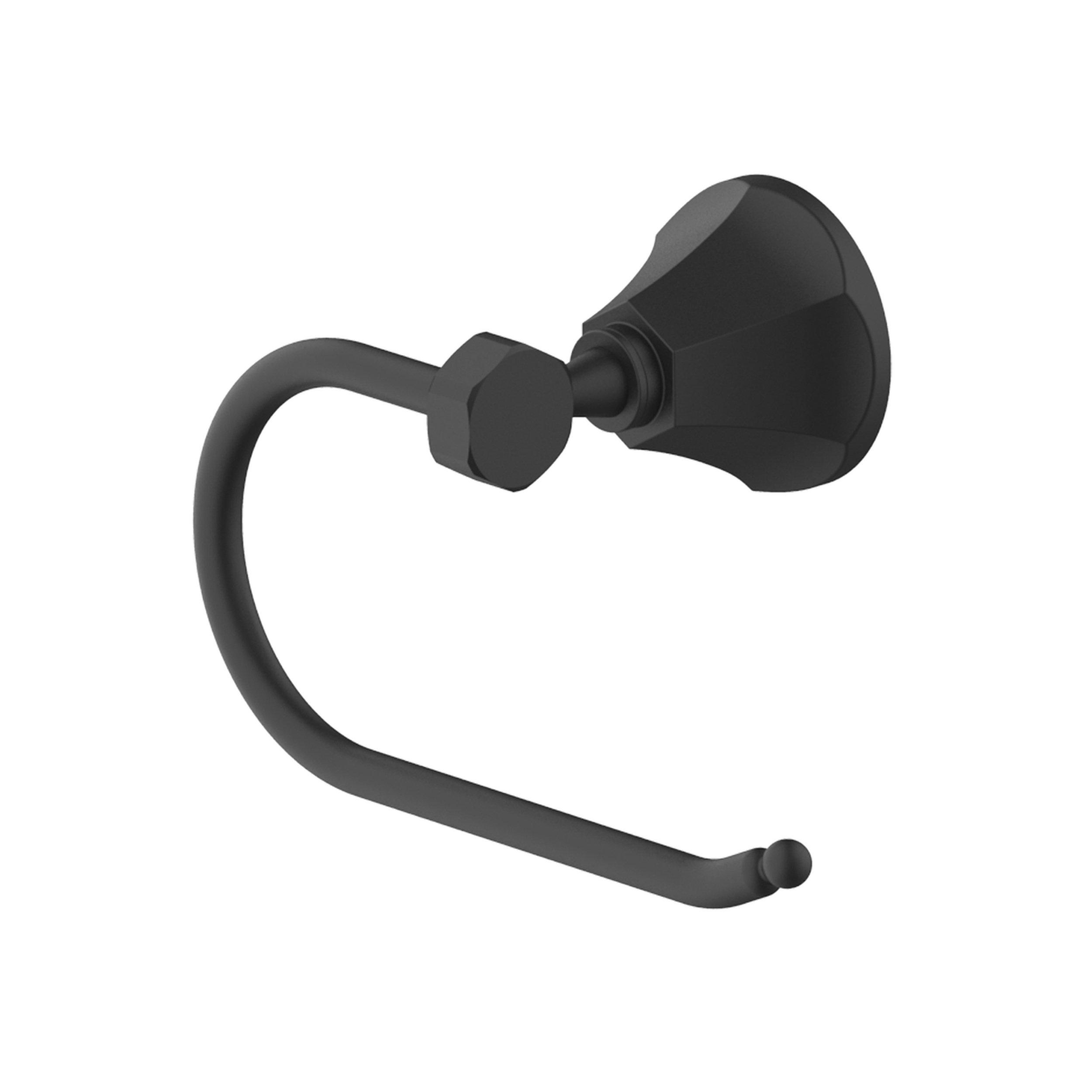 Lucia Matte Black Toilet Paper Holder