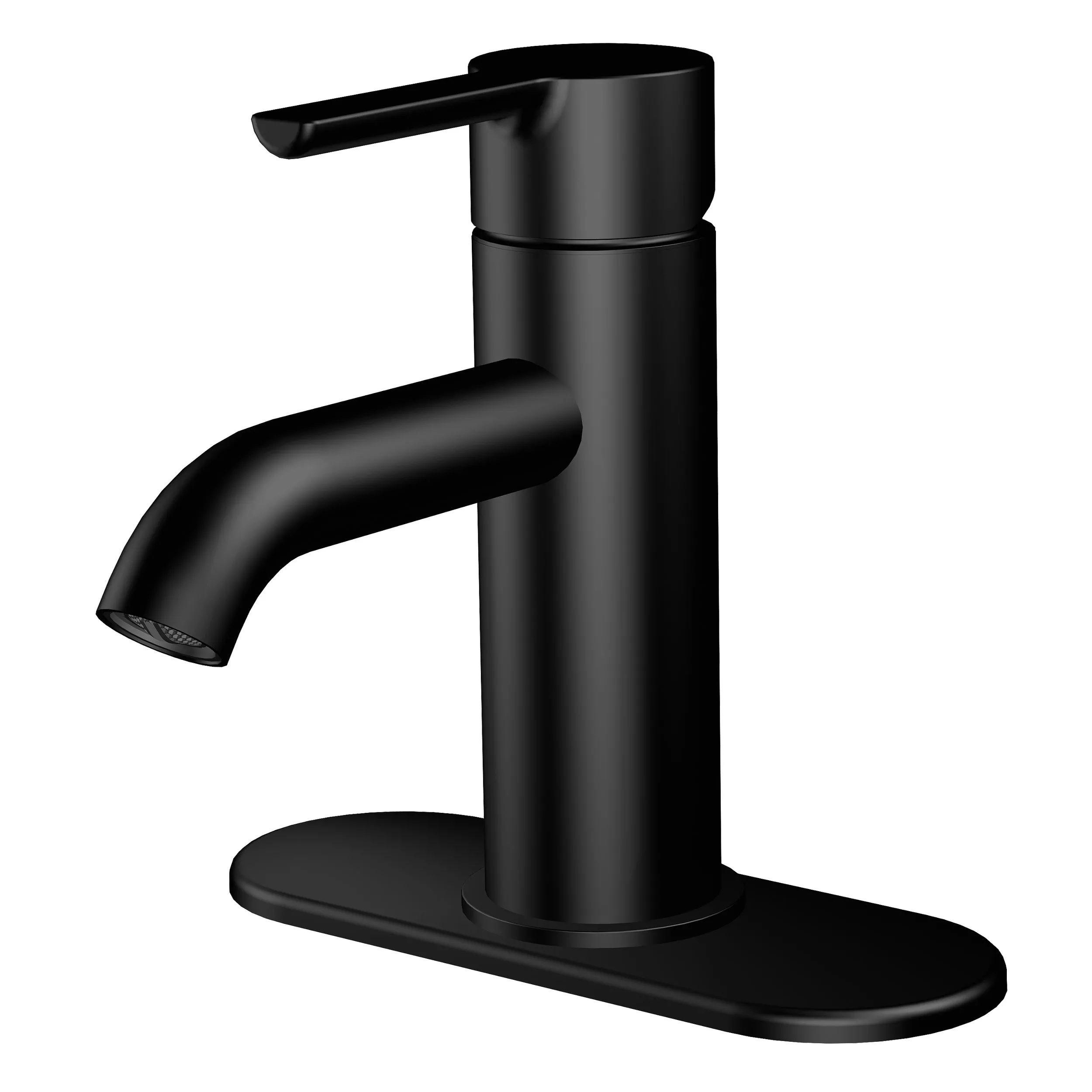 Rhiver Monoblock Matte Black Faucet Floor and Decor