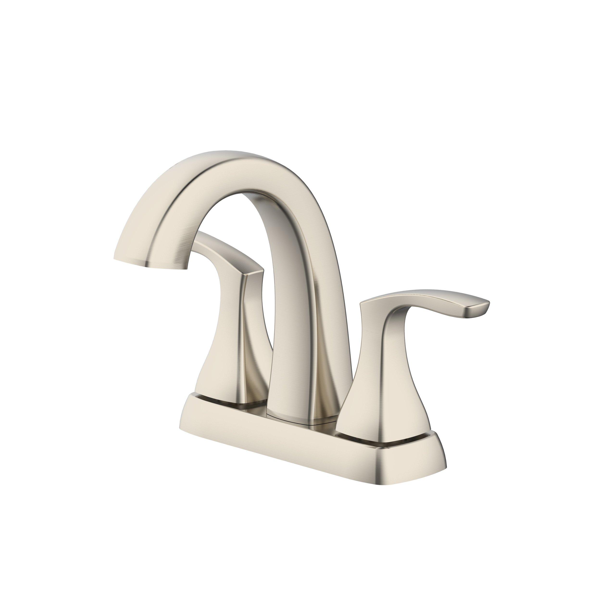 Jadyn 4 in. Center Set Brushed Nickel Bath Faucet