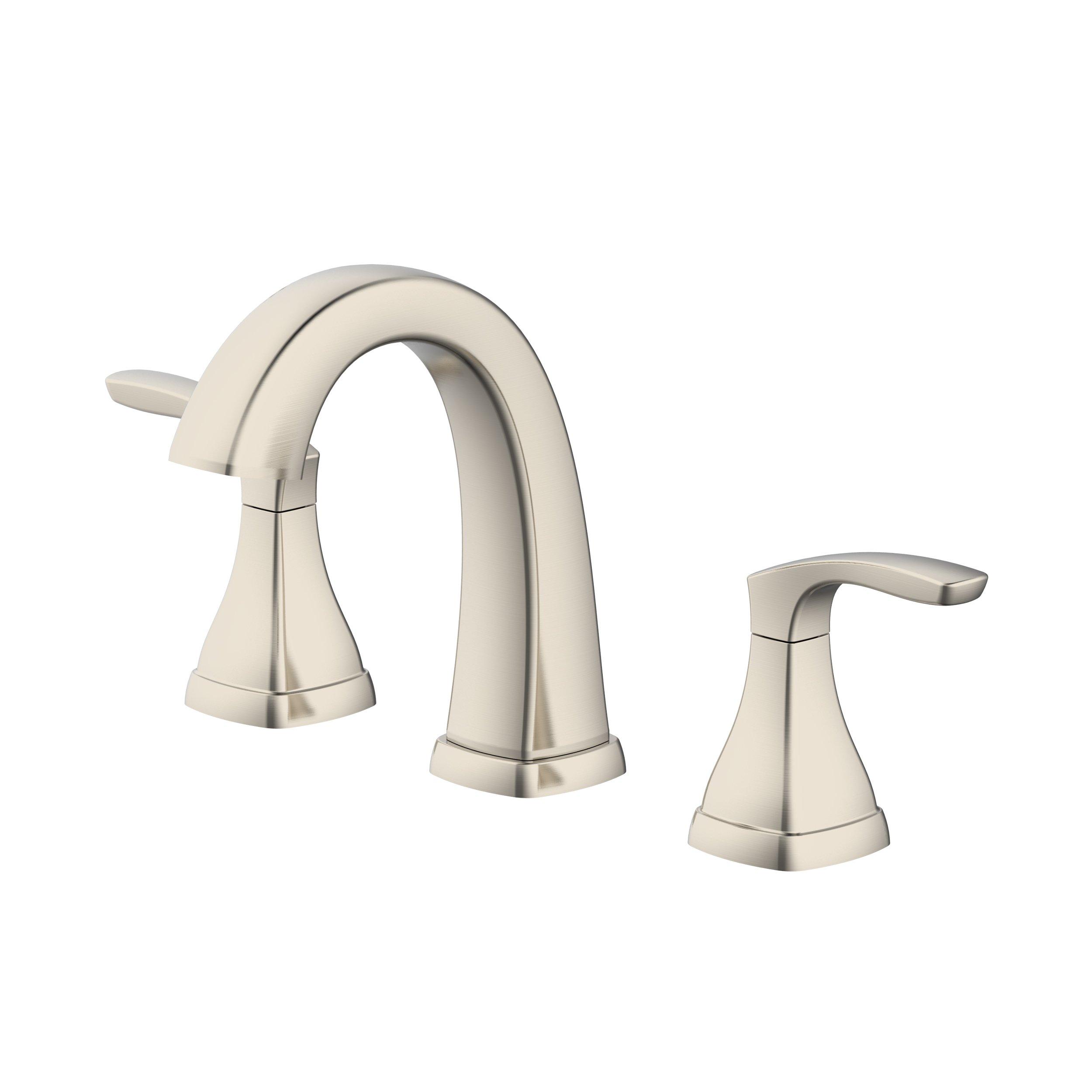 Jadyn 8 in. Widespread Brushed Nickel Bath Faucet