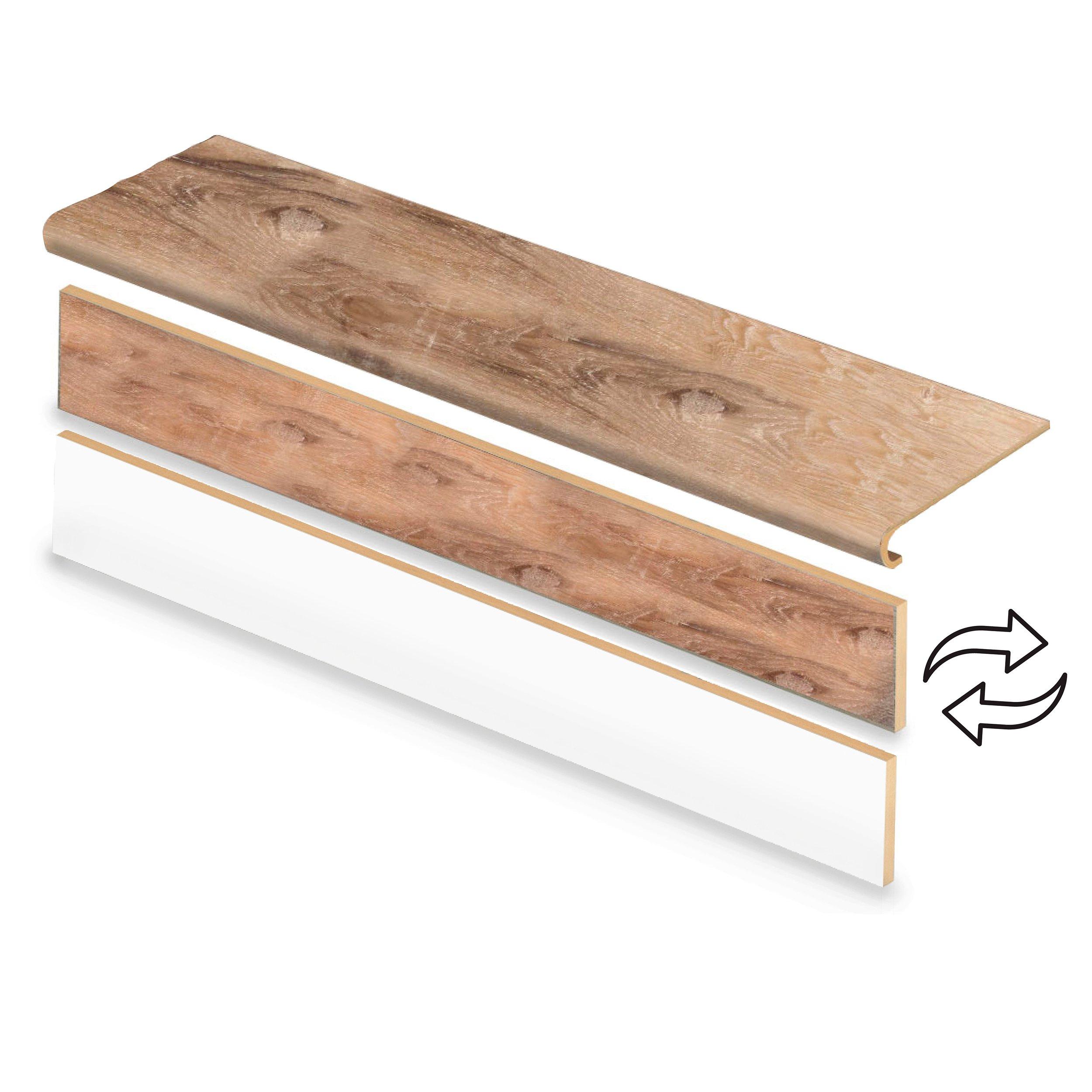 Deerfield Hickory 47in. Matte Laminate Retread Floor and Decor