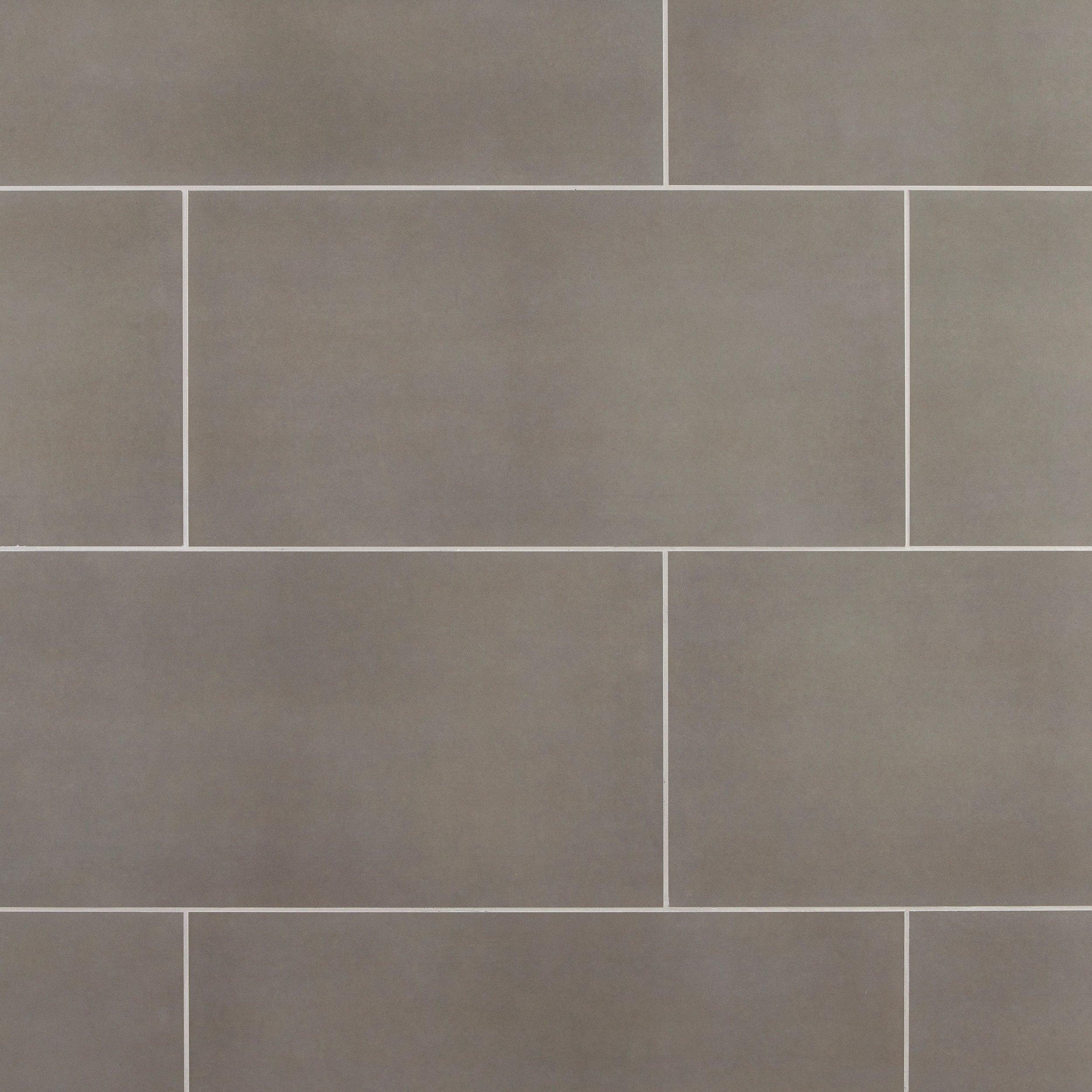 Perimeter Gray Polished Porcelain Tile