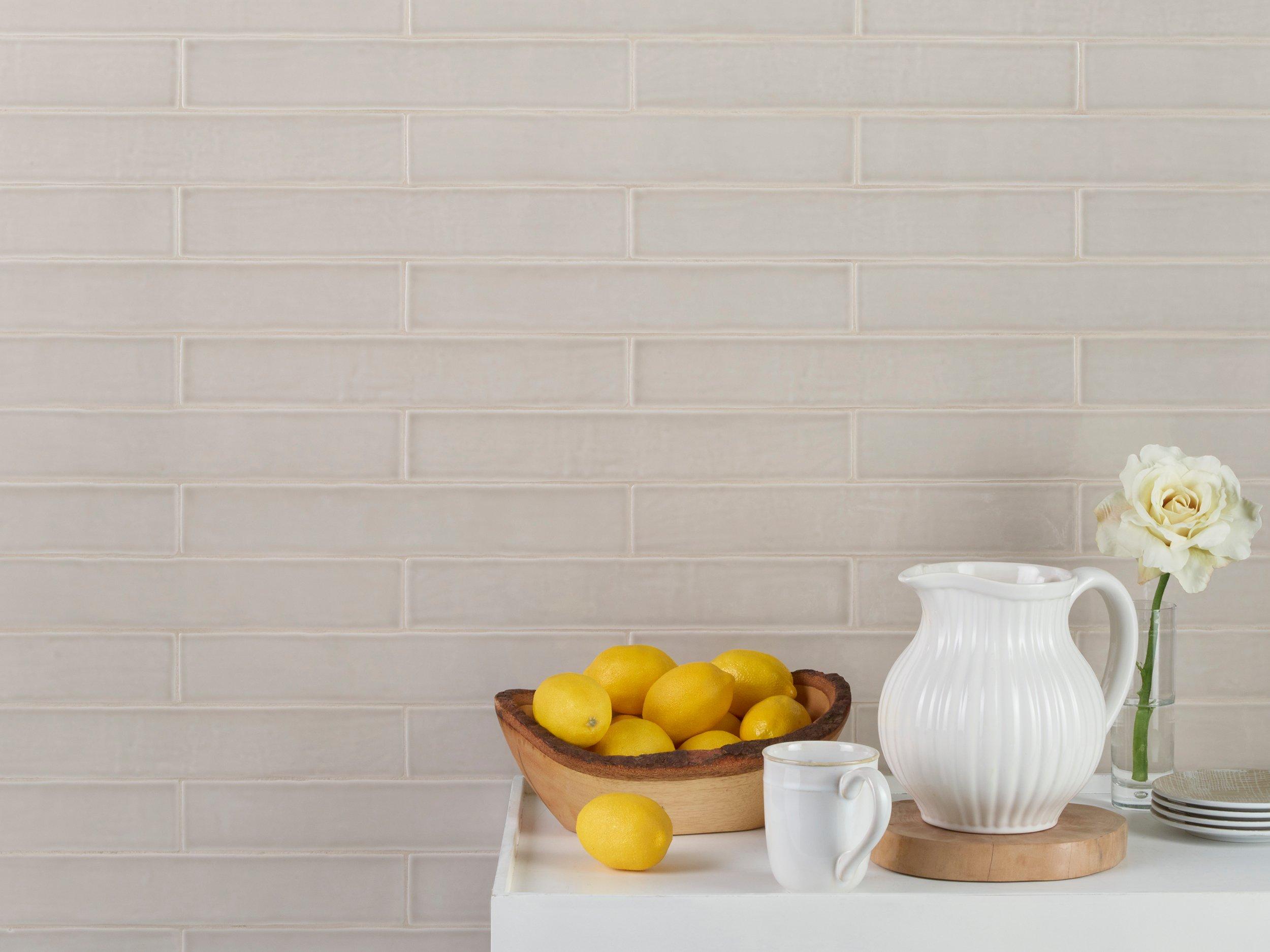 Smoke Gray Glossy Ceramic Tile