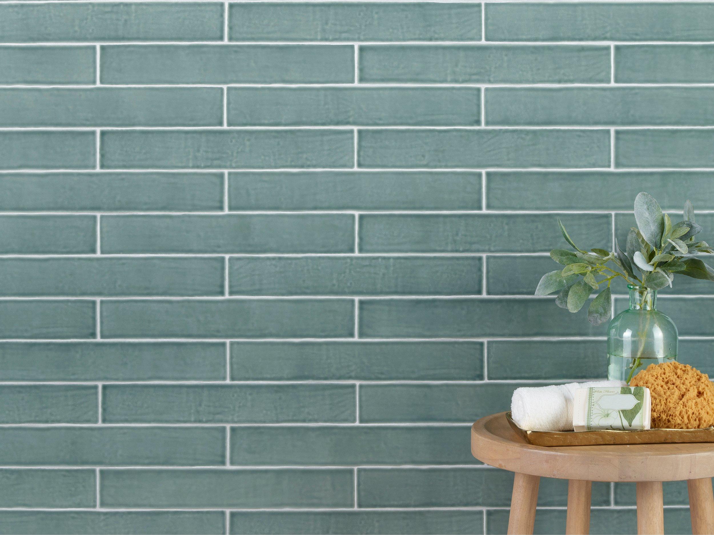 Sage Glossy Ceramic Tile