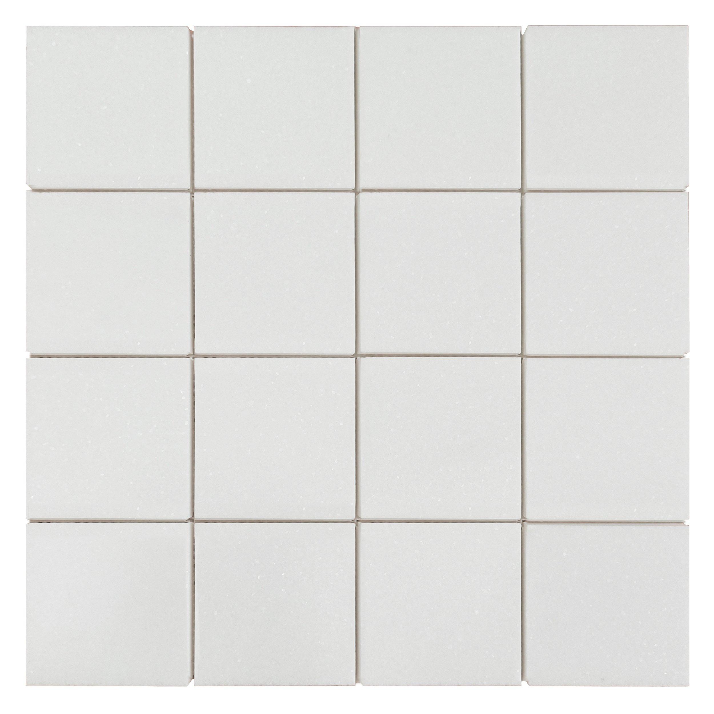 Thassos Premium Square Honed Marble Mosaic