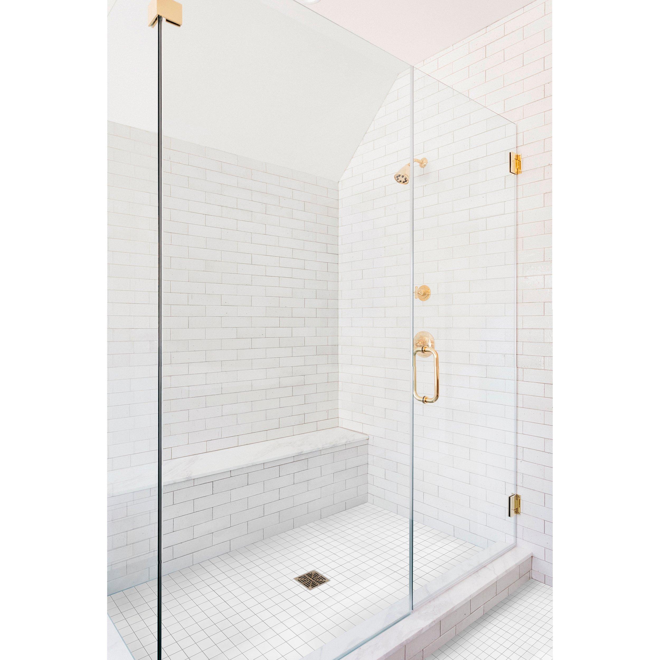 Thassos Premium Square Honed Marble Mosaic