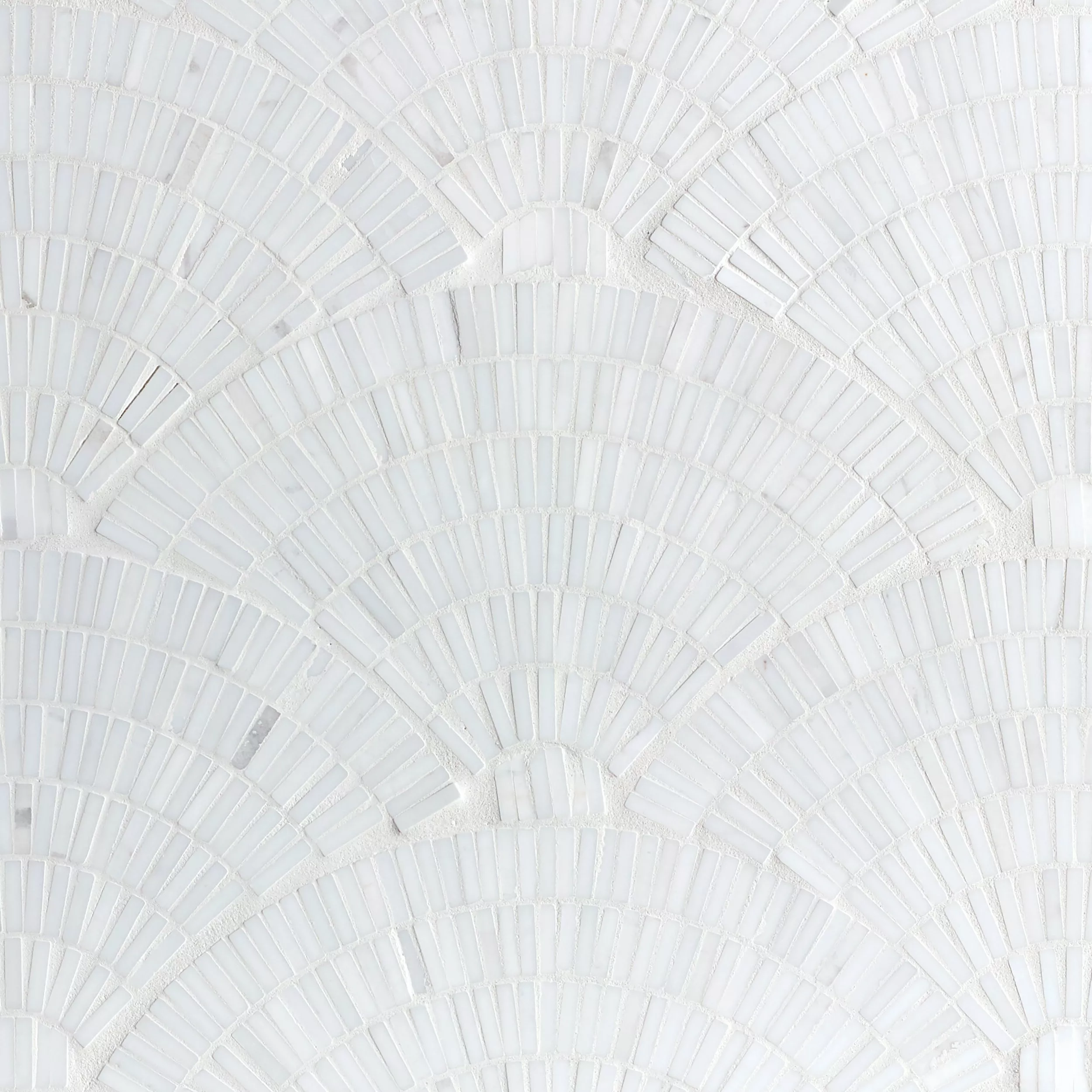 Dolomite Fan Polished Marble Mosaic