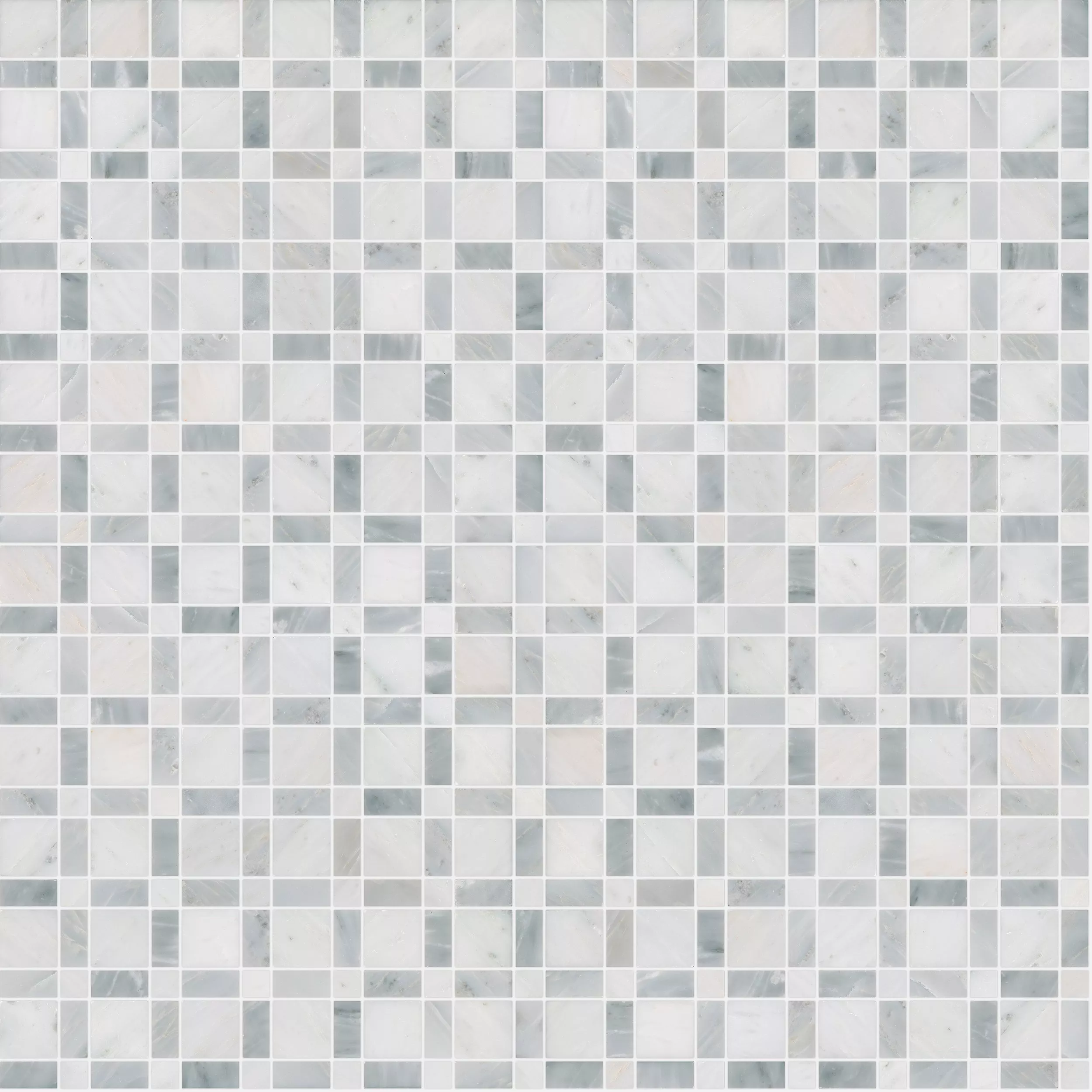 Manchester Plaid Polished Marble Mosaic