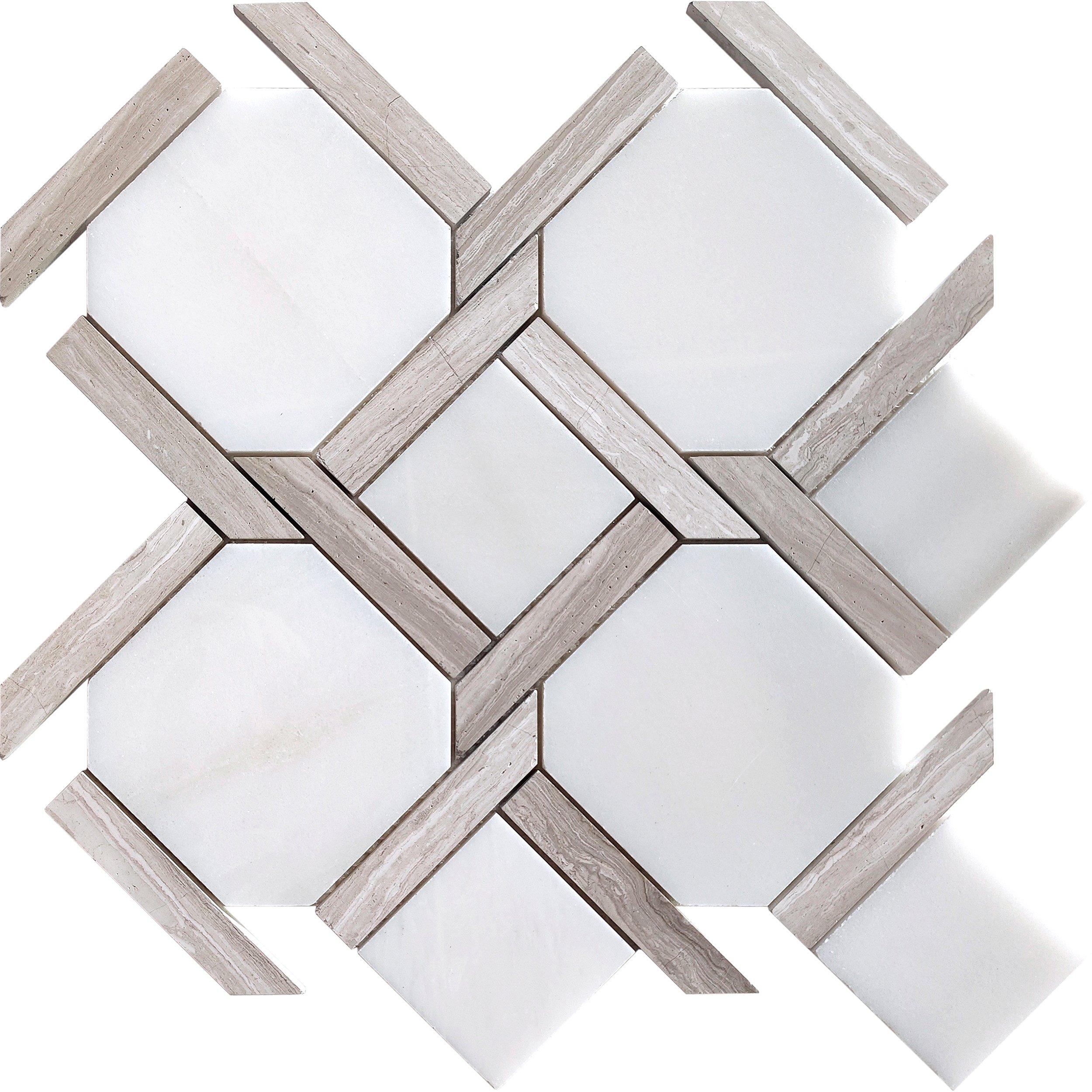 Lattice Valentino Polished Marble Mosaic