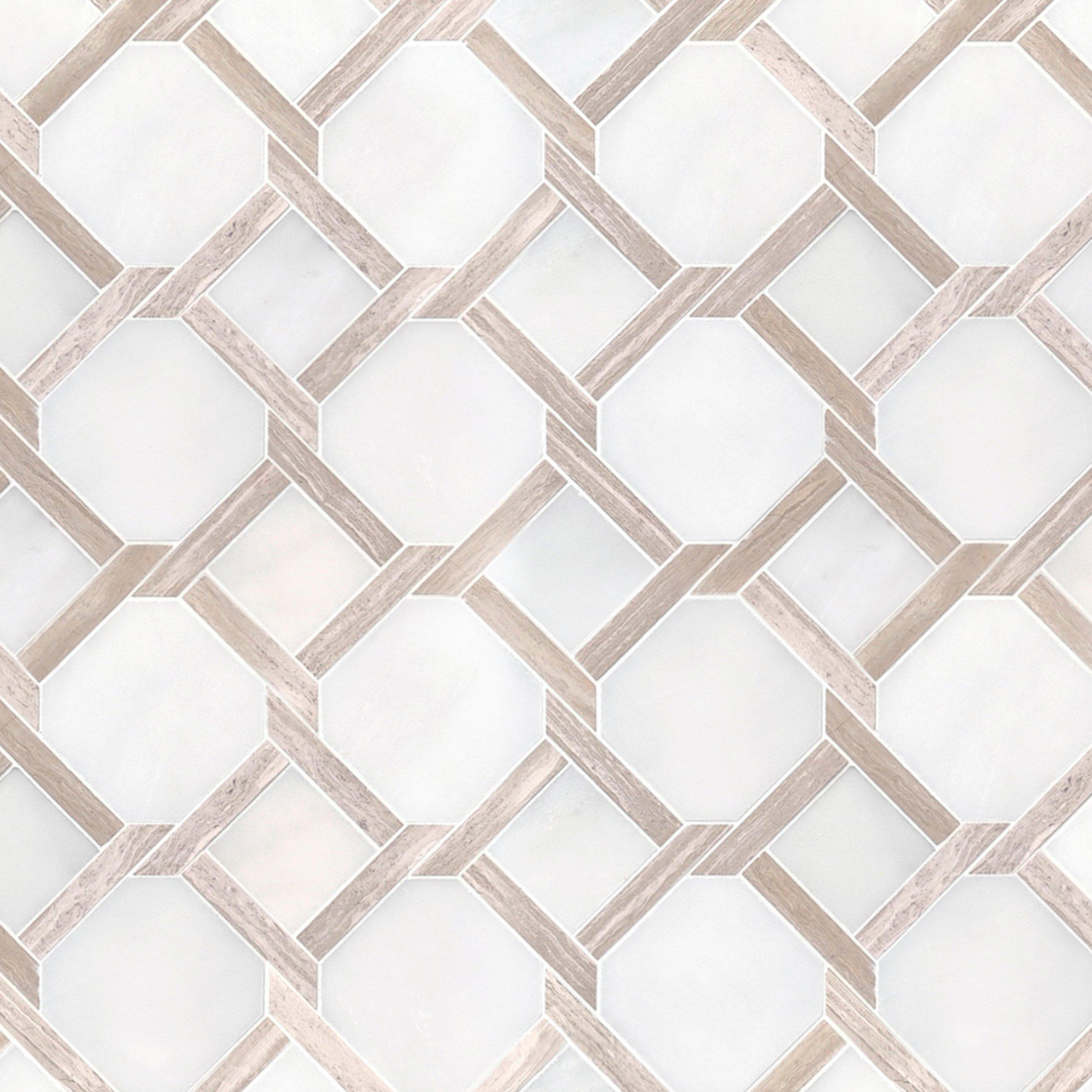 Lattice Valentino Polished Marble Mosaic