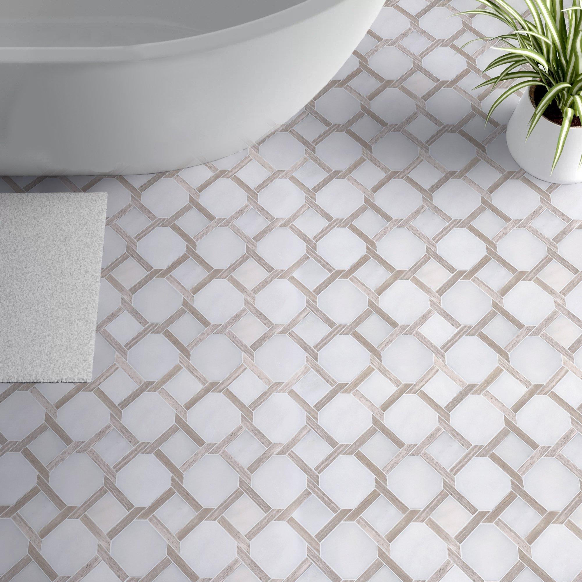 Lattice Valentino Polished Marble Mosaic