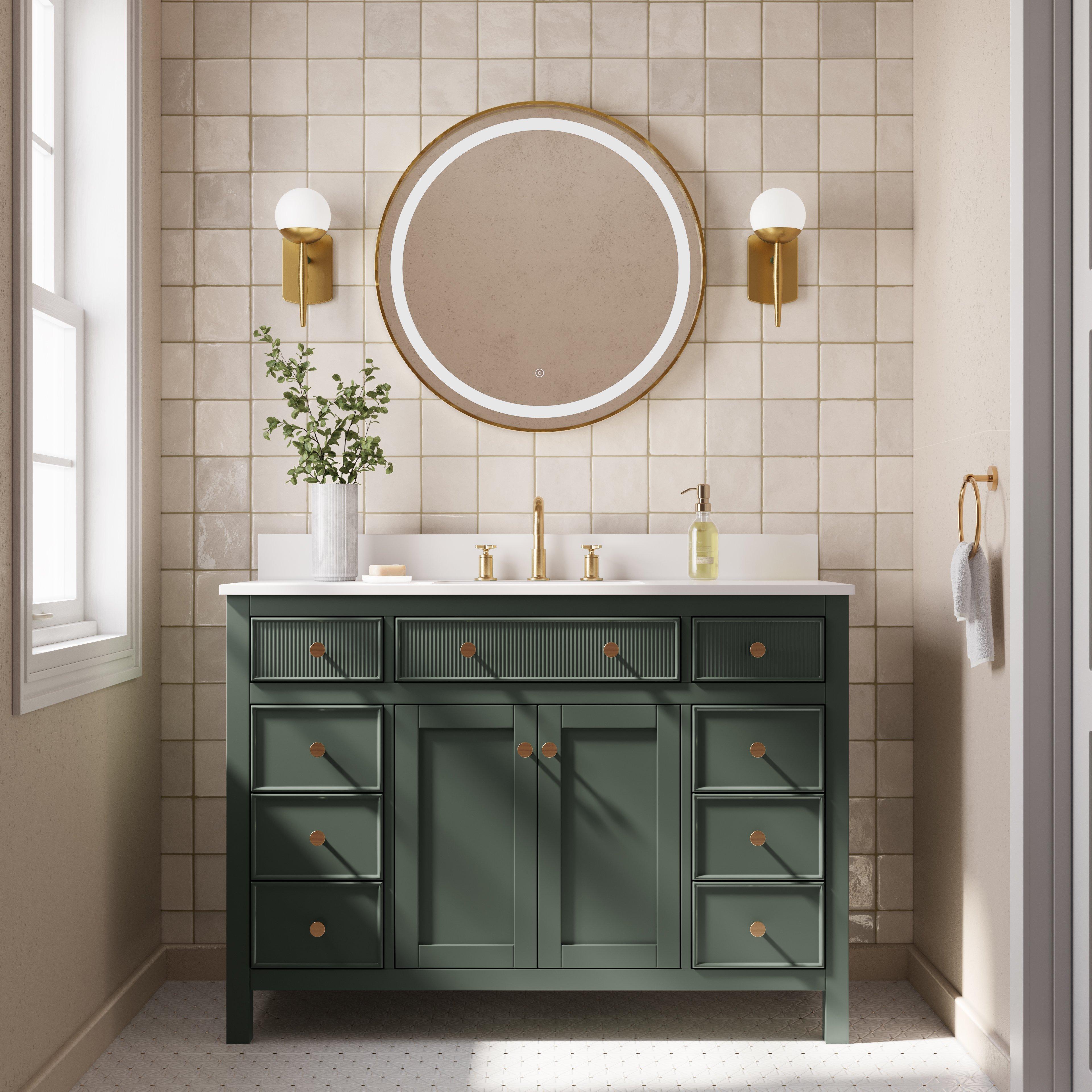 Nova Dolomite Brass Polished Marble Mosaic