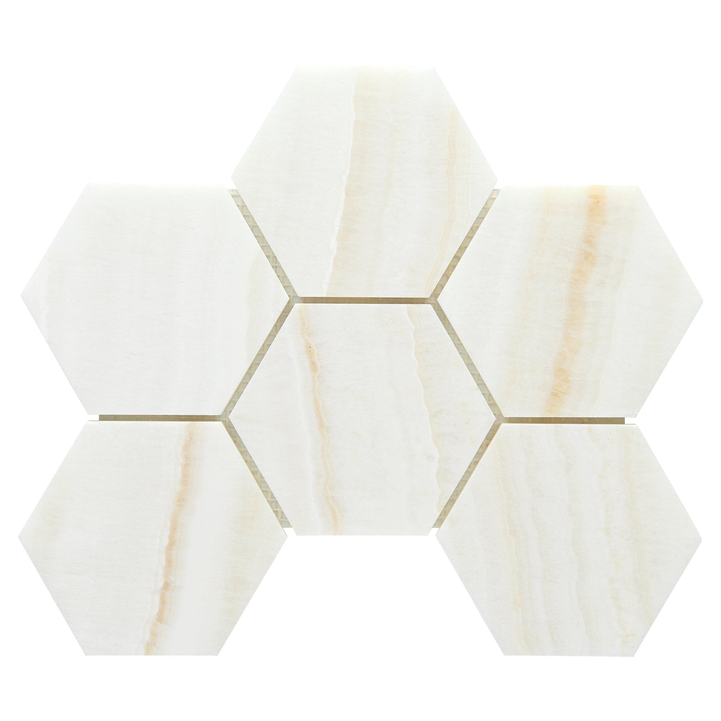 Vanilla Onyx Hexagon Honed Mosaic