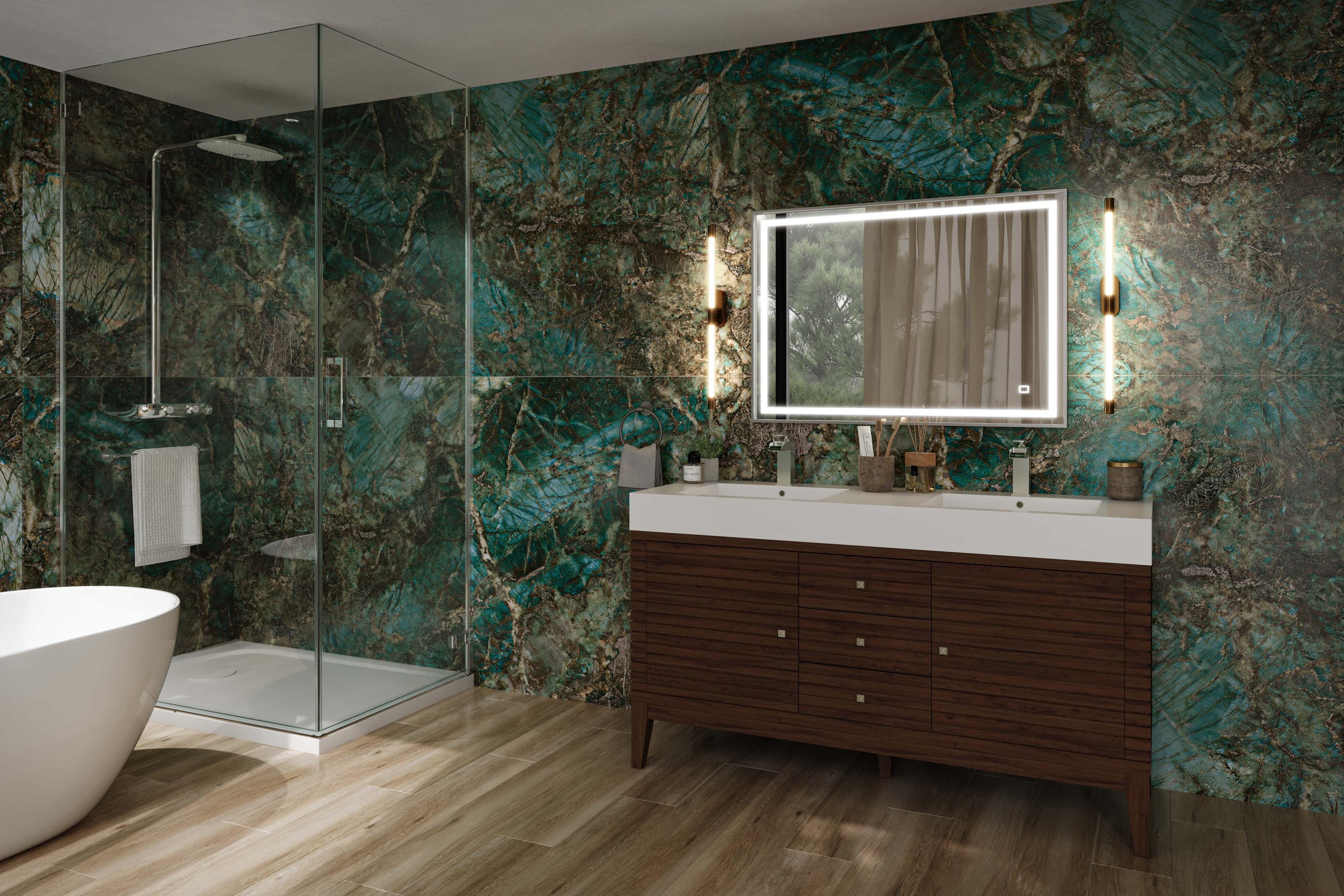 Sample - Floresta Verde Polished Porcelain Slab