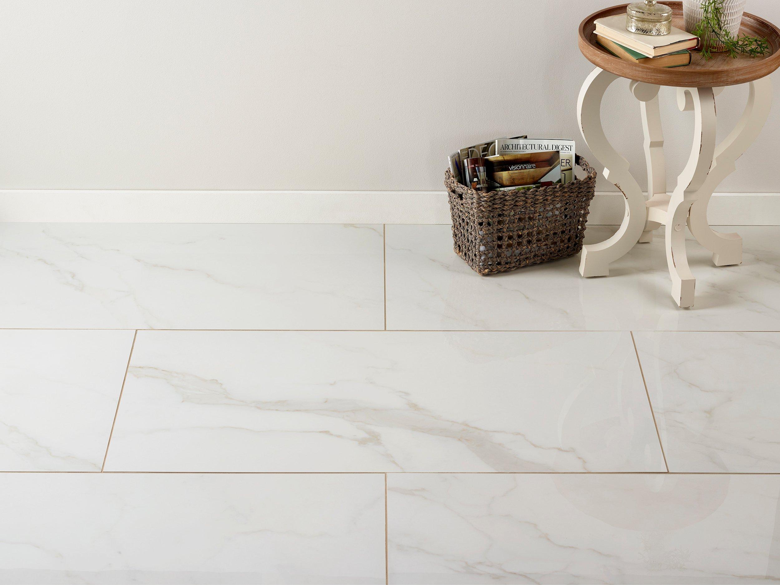 Sienna Bianca Porcelain Tile White Tile Floor and Decor