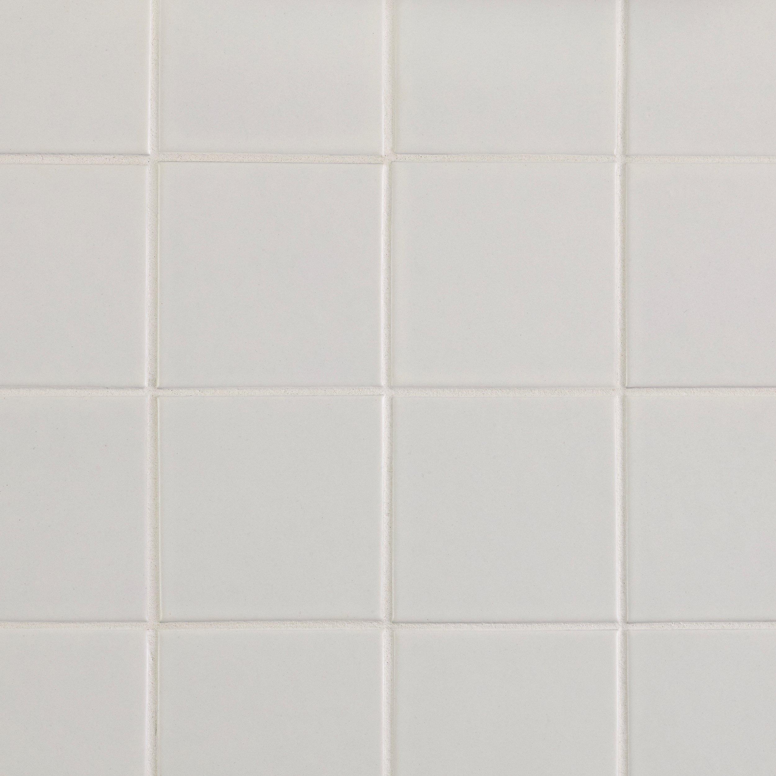 White Square Matte Porcelain Mosaic