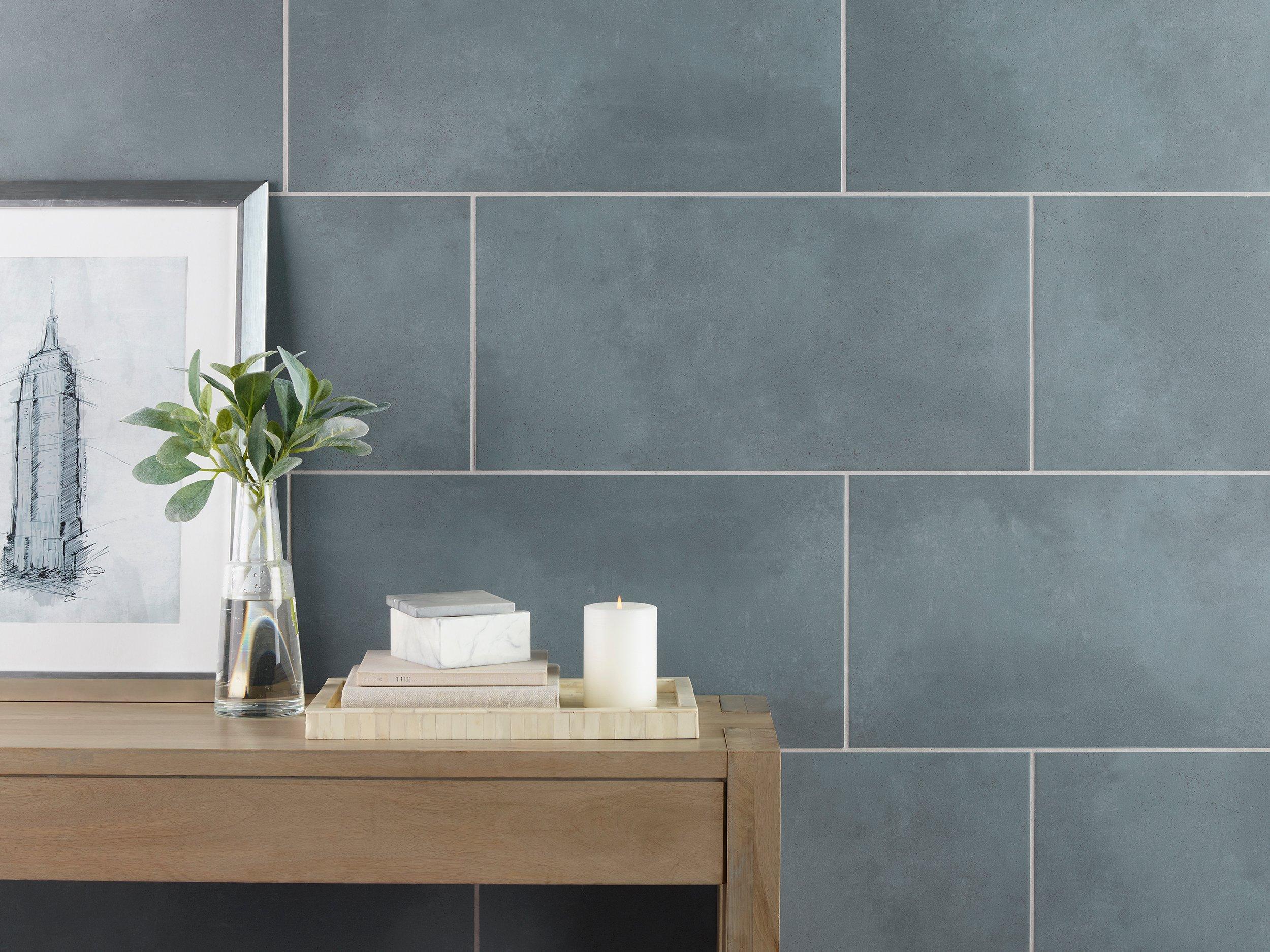 Vetta by Crossville | Pier Blue Porcelain Tile, 12 x 24, 9.5 mm Thick - Floor & Decor