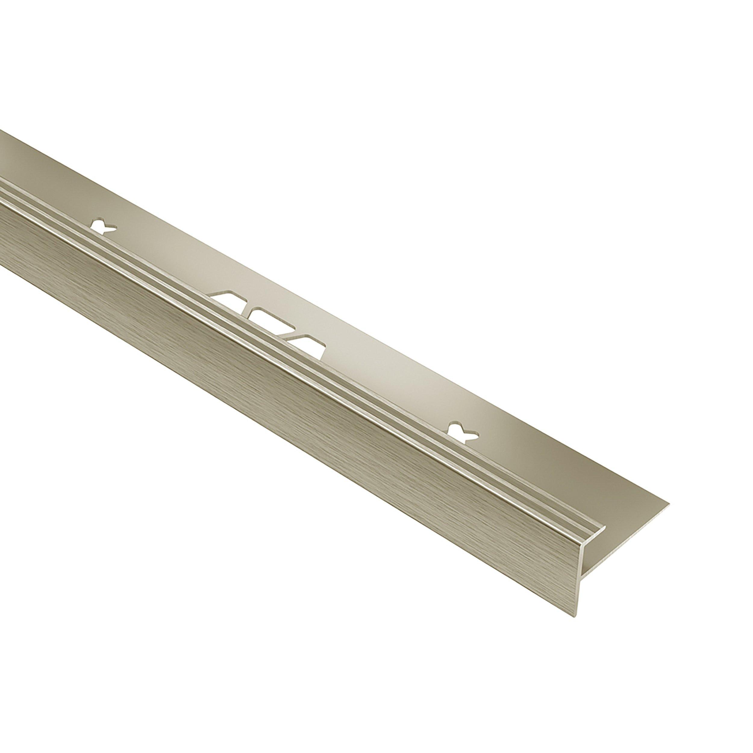 Schluter Vinpro-STEP 3/8in. Aluminum Brushed Nickel