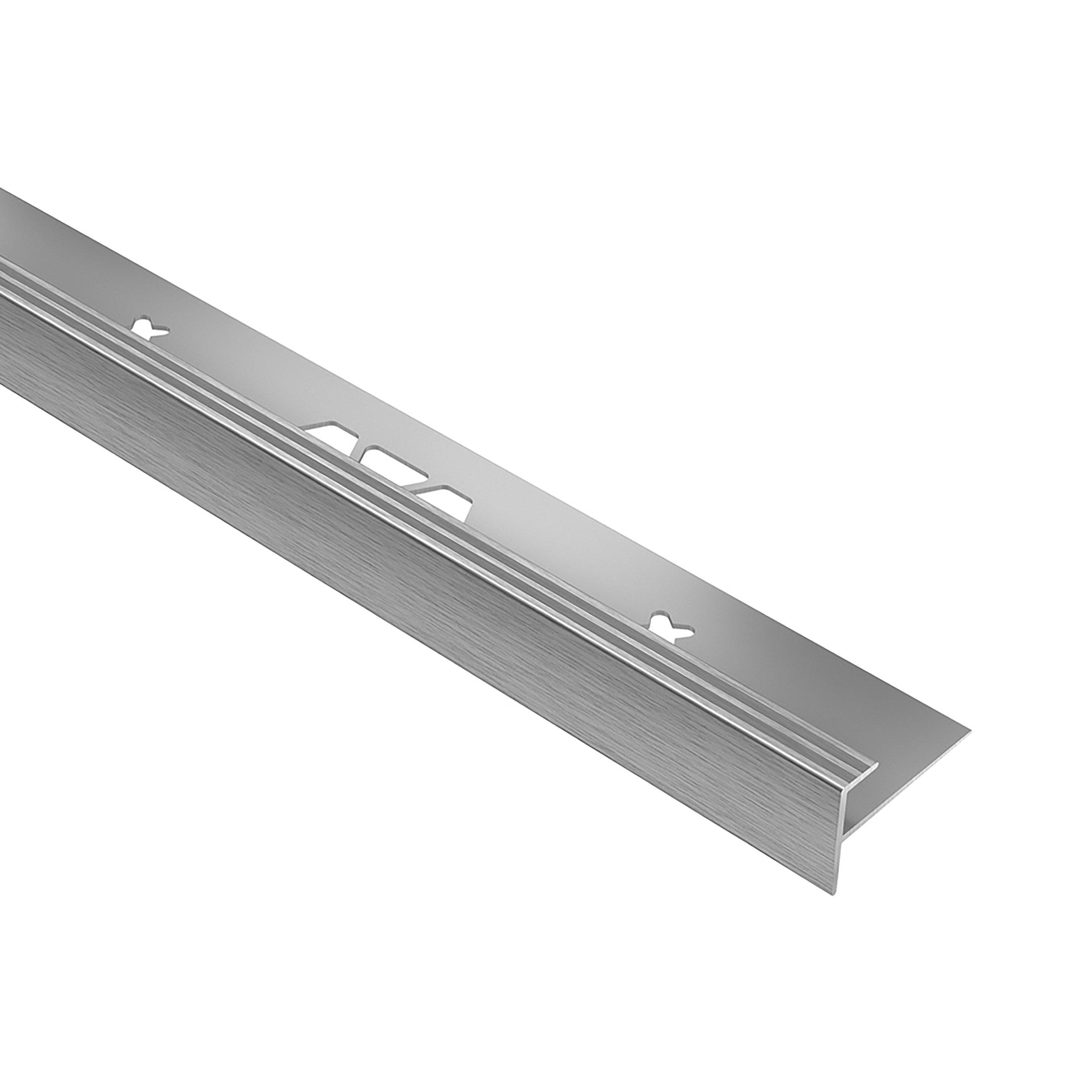 Schluter Vinpro-STP 7/16in. Aluminum Brushed Chrome