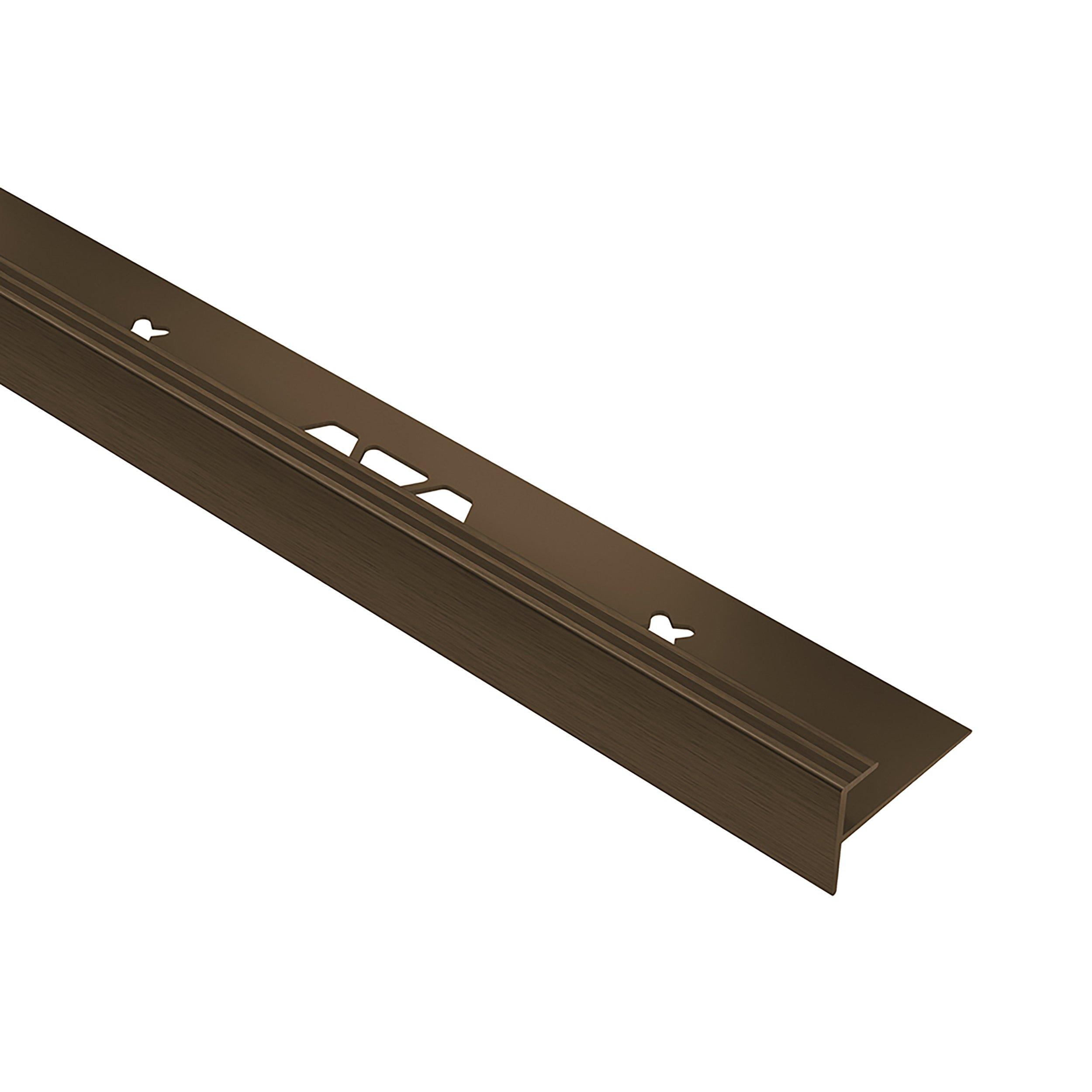 Schluter Vinpro-STP 19/64in. Aluminum Brushed Bronze