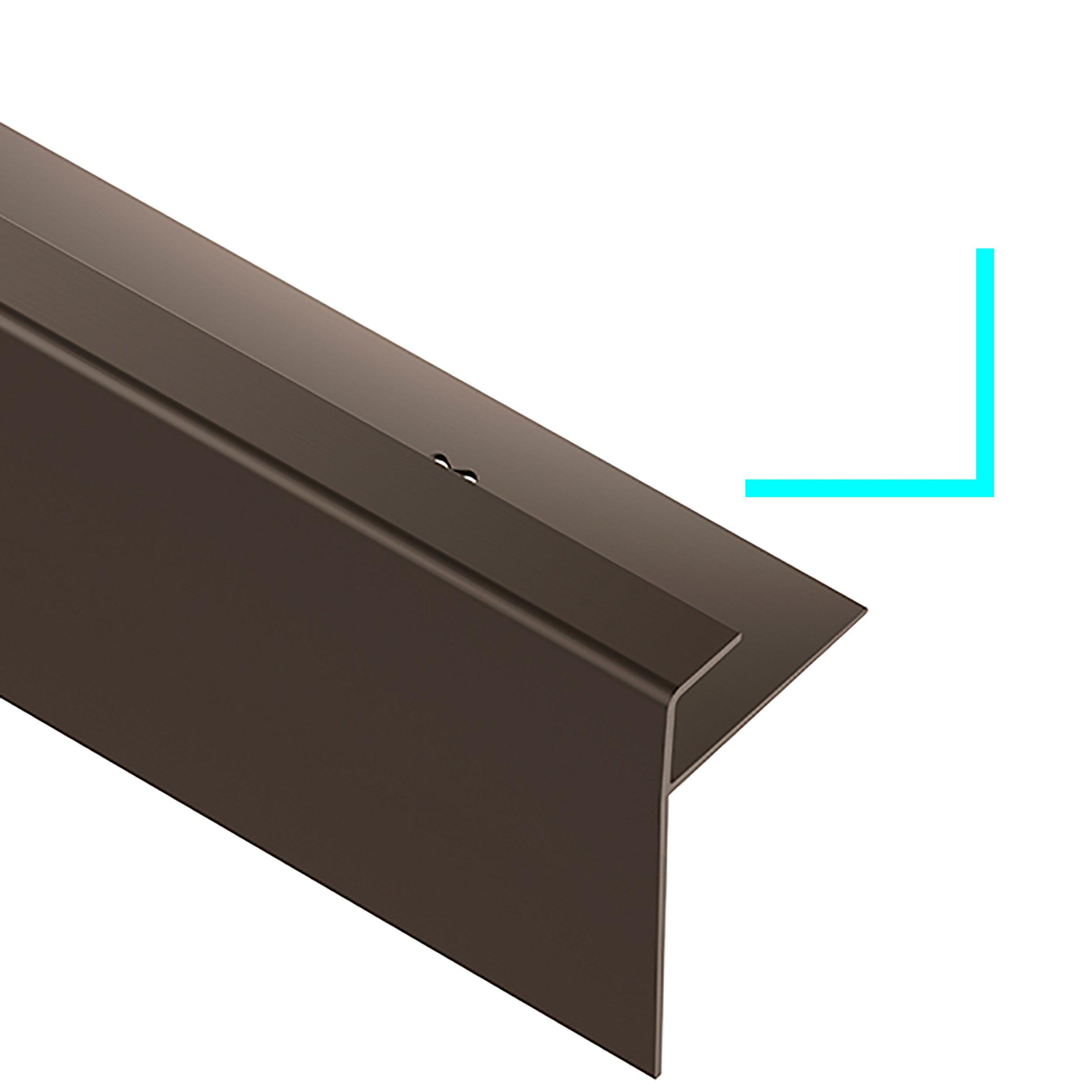 Schluter Vinpro-STP-R 1/8in. Aluminum Brushed Bronze