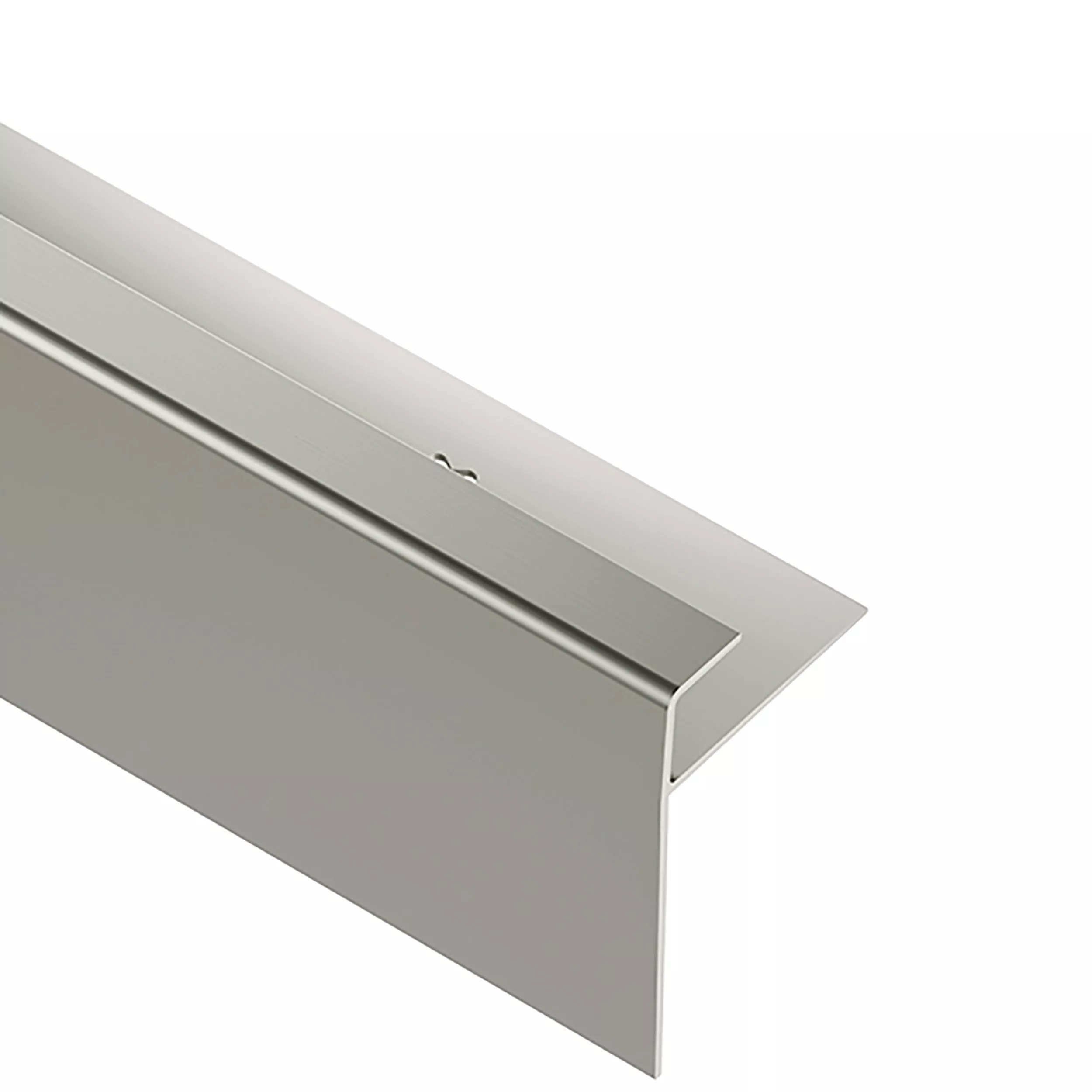 Schluter Vinpro-STP-R 5/32in. Aluminum Brushed Nickel