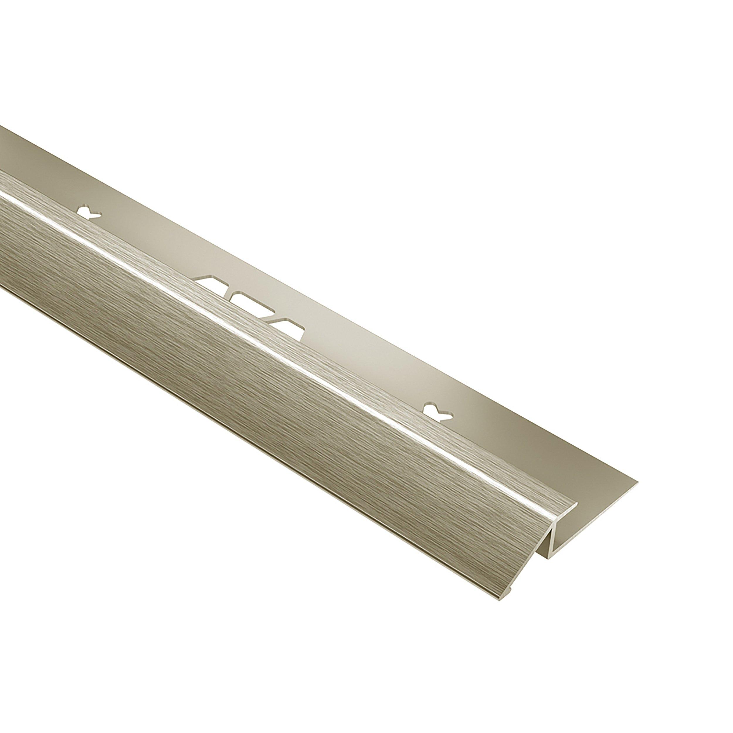 Schluter Vinpro-U Reducer 7/32in. Aluminum Brushed Nickel