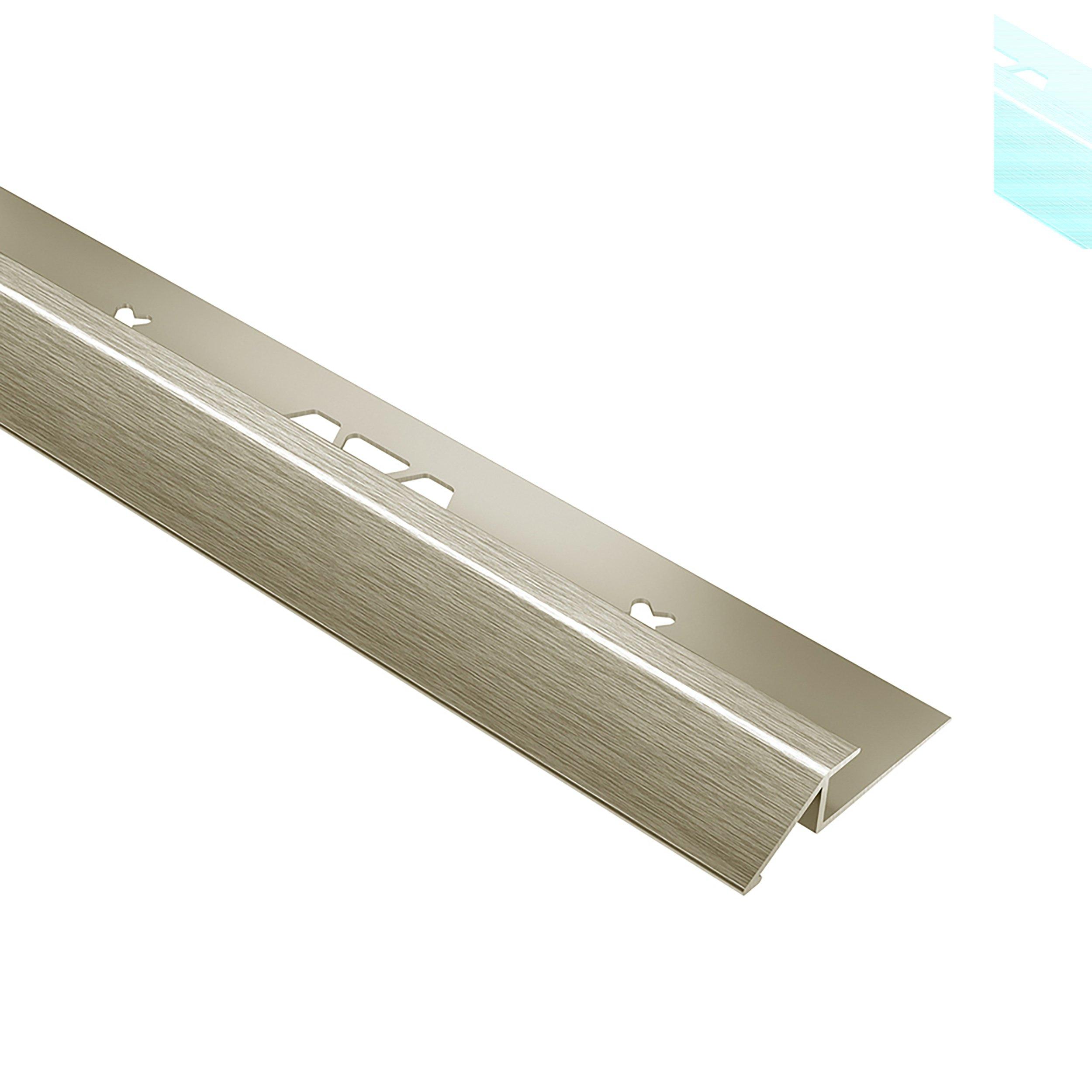 Schluter Vinpro-U Reducer 19/64in. Aluminum Brushed Nickel