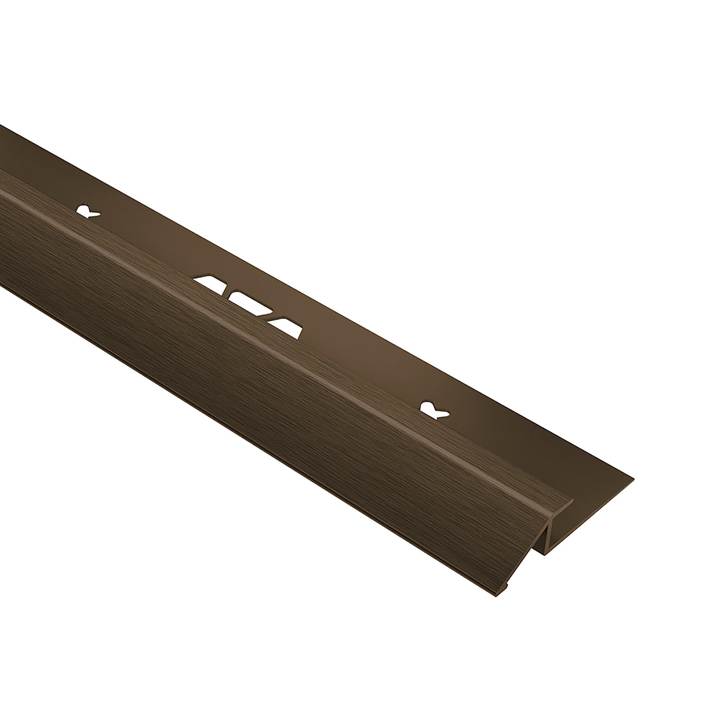 Schluter Vinpro-U Reducer 11/32in. Aluminum Brushed Bronze