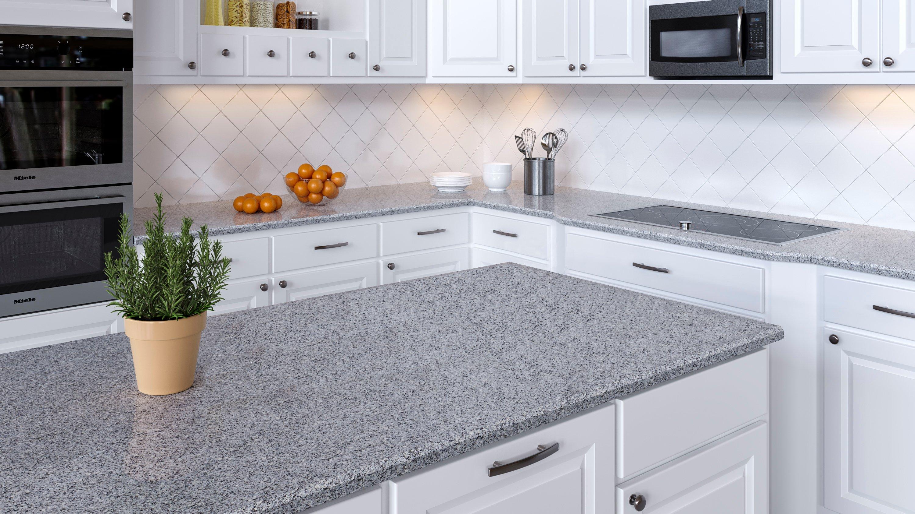 Sample - Azul Platino Granite Custom Countertop