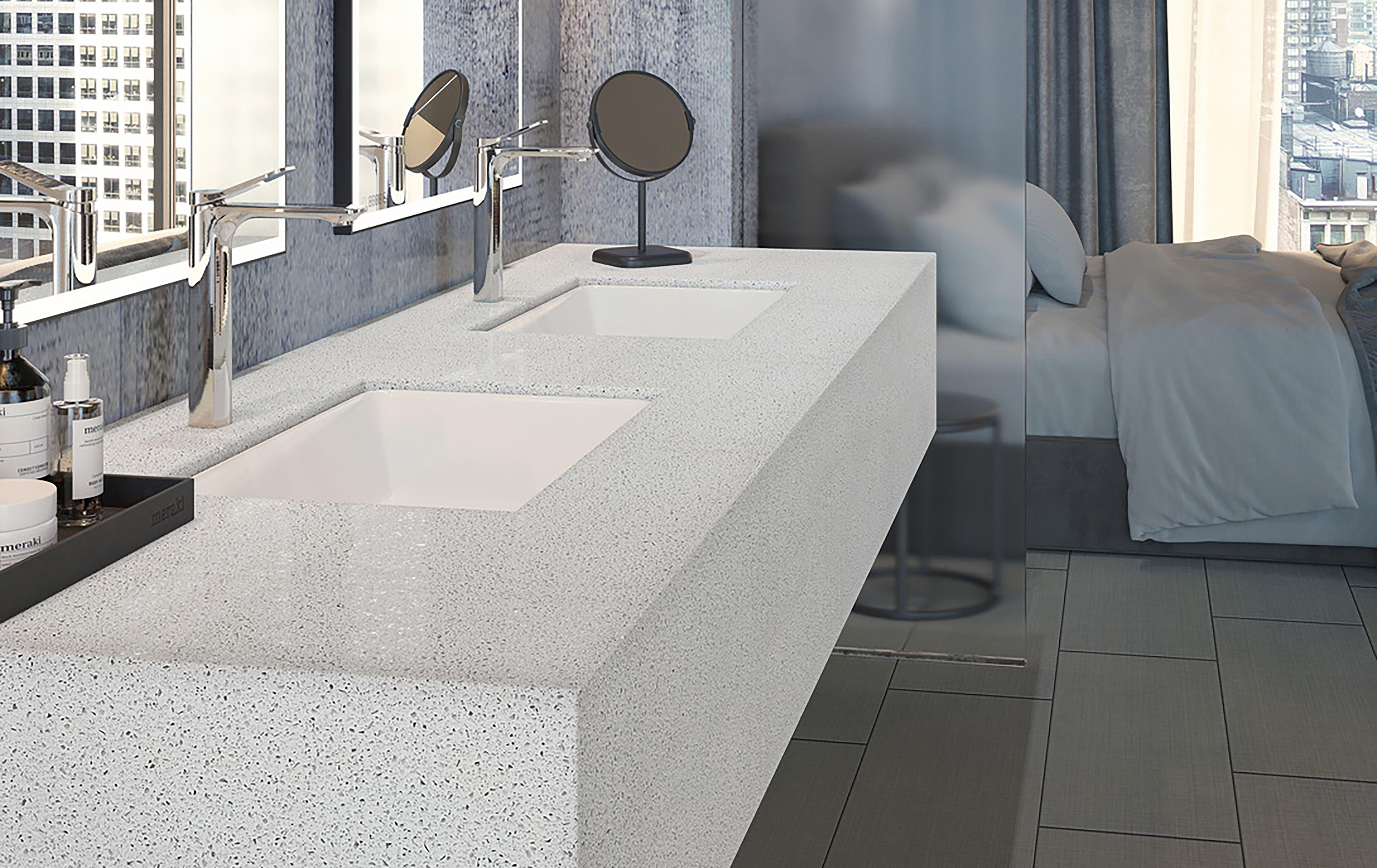 Sample - Fresh Linen Quartz Custom Countertop