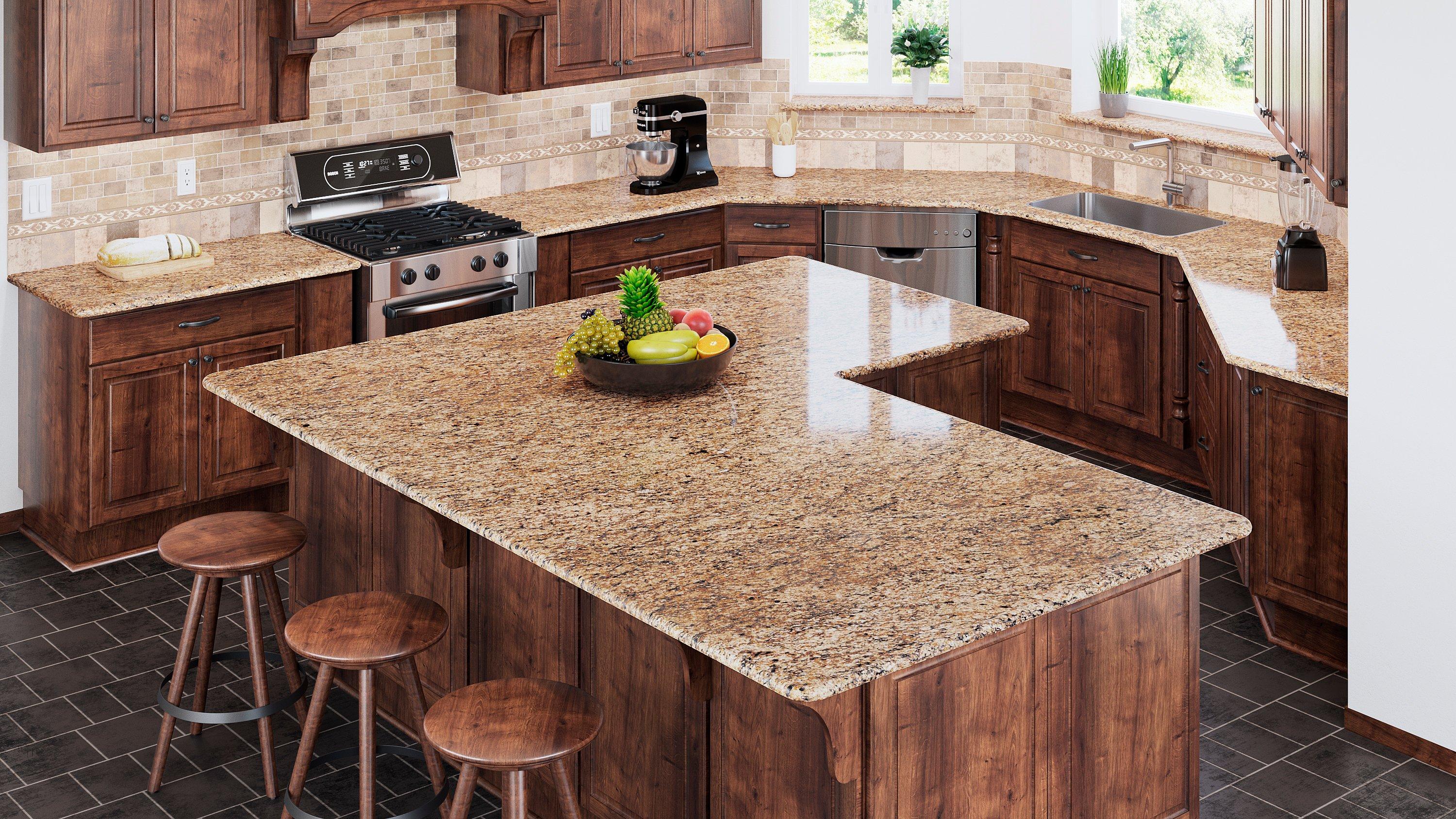 Sample - Santa Cecilia Granite Custom Countertop