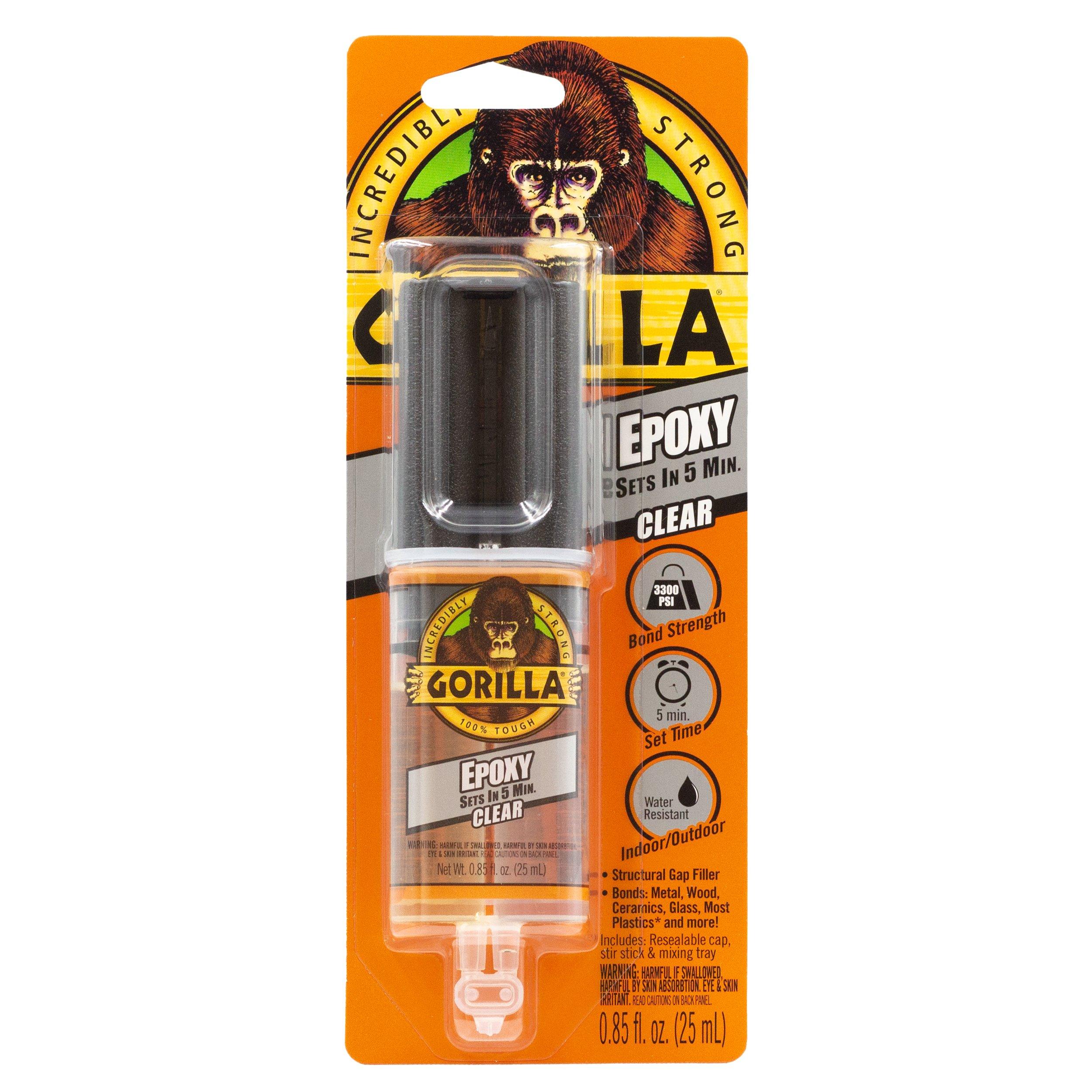 Gorilla Epoxy Clear Epoxy Adhesive at