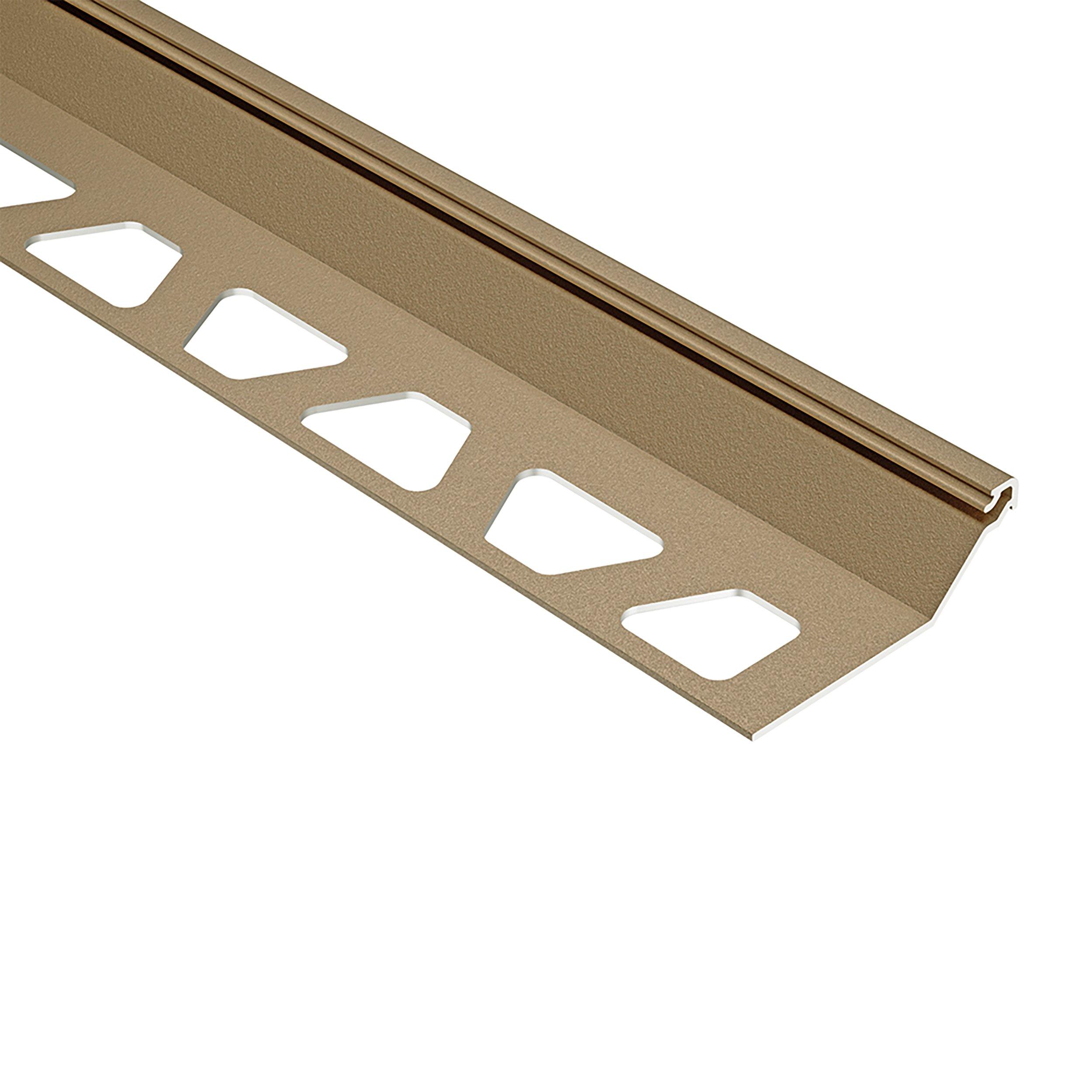 Schluter Finec-SQ Trim 1/2in. Aluminum Beige
