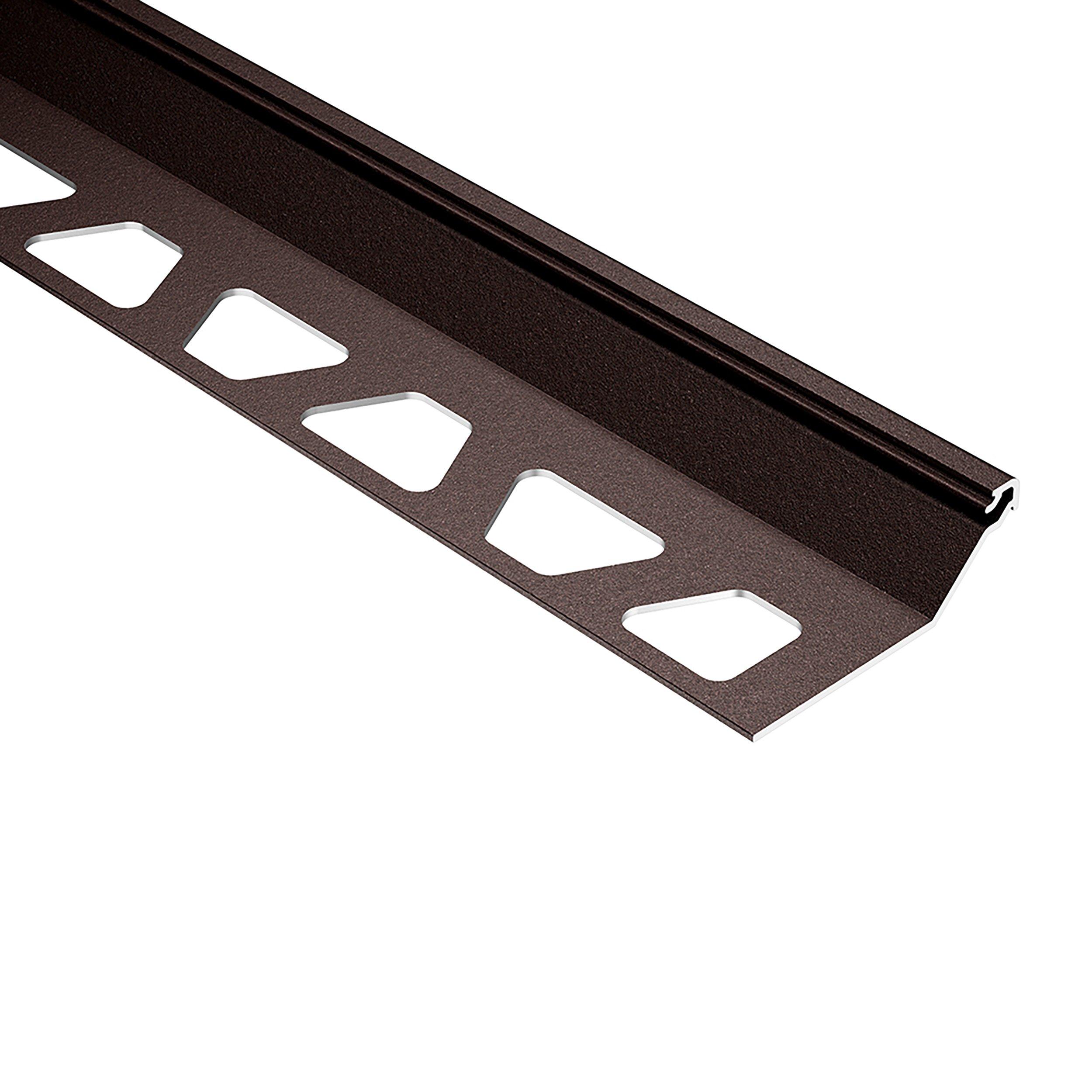 Schluter Finec-SQ Trim 1/2in. Aluminum Bronze