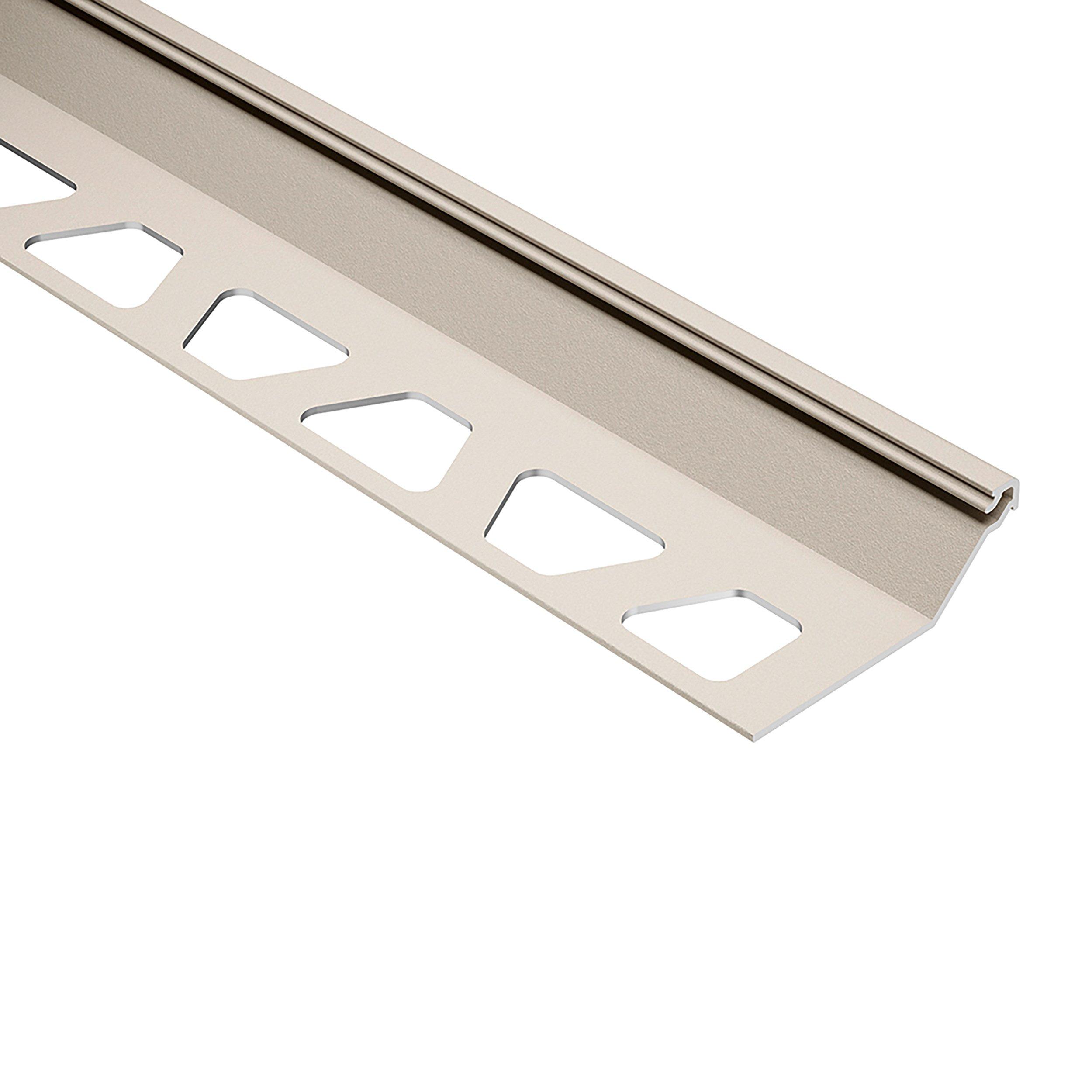 Schluter Finec-SQ Trim 1/2in. Aluminum Cream