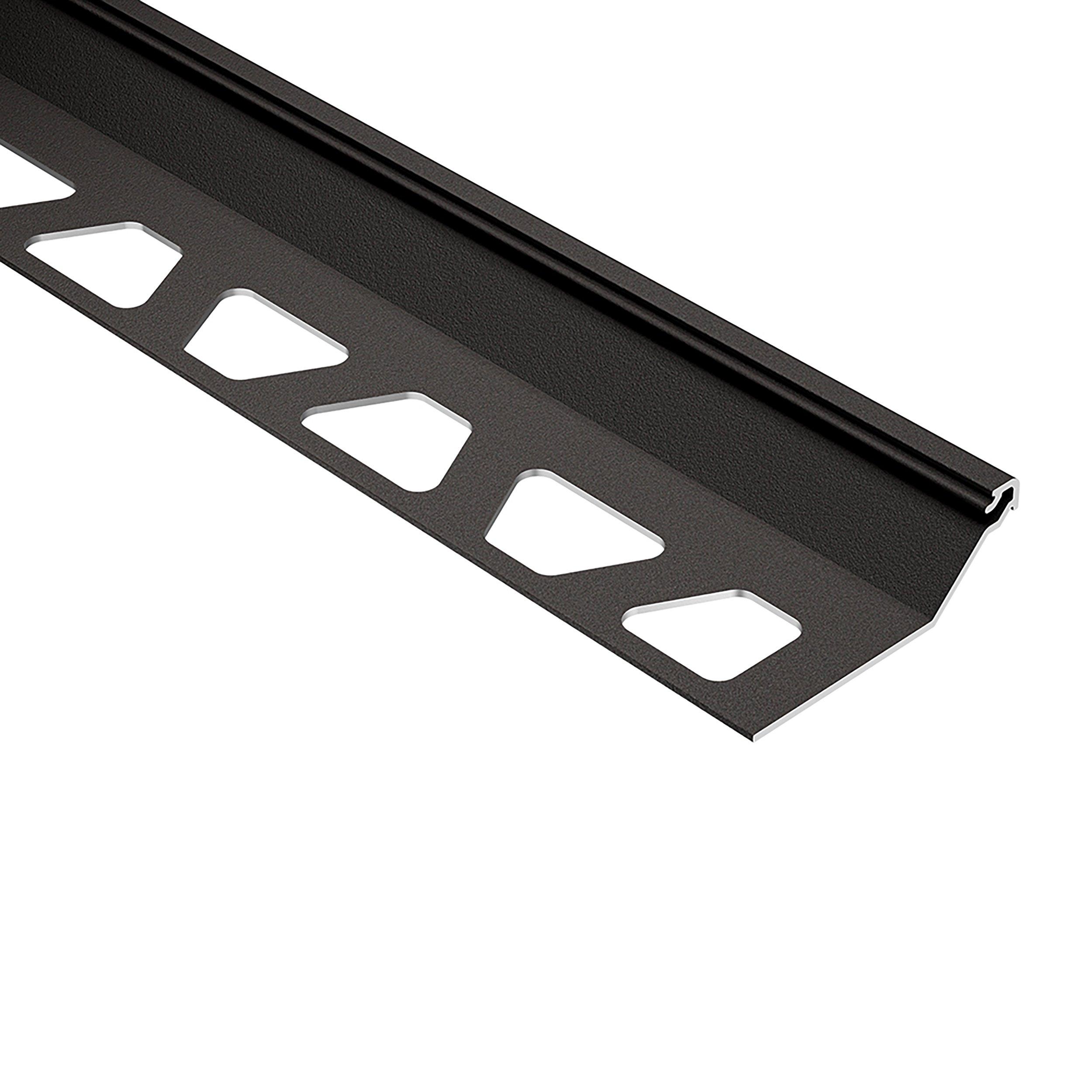 Schluter Finec-SQ Trim 1/2in. Aluminum Dark Anthracite