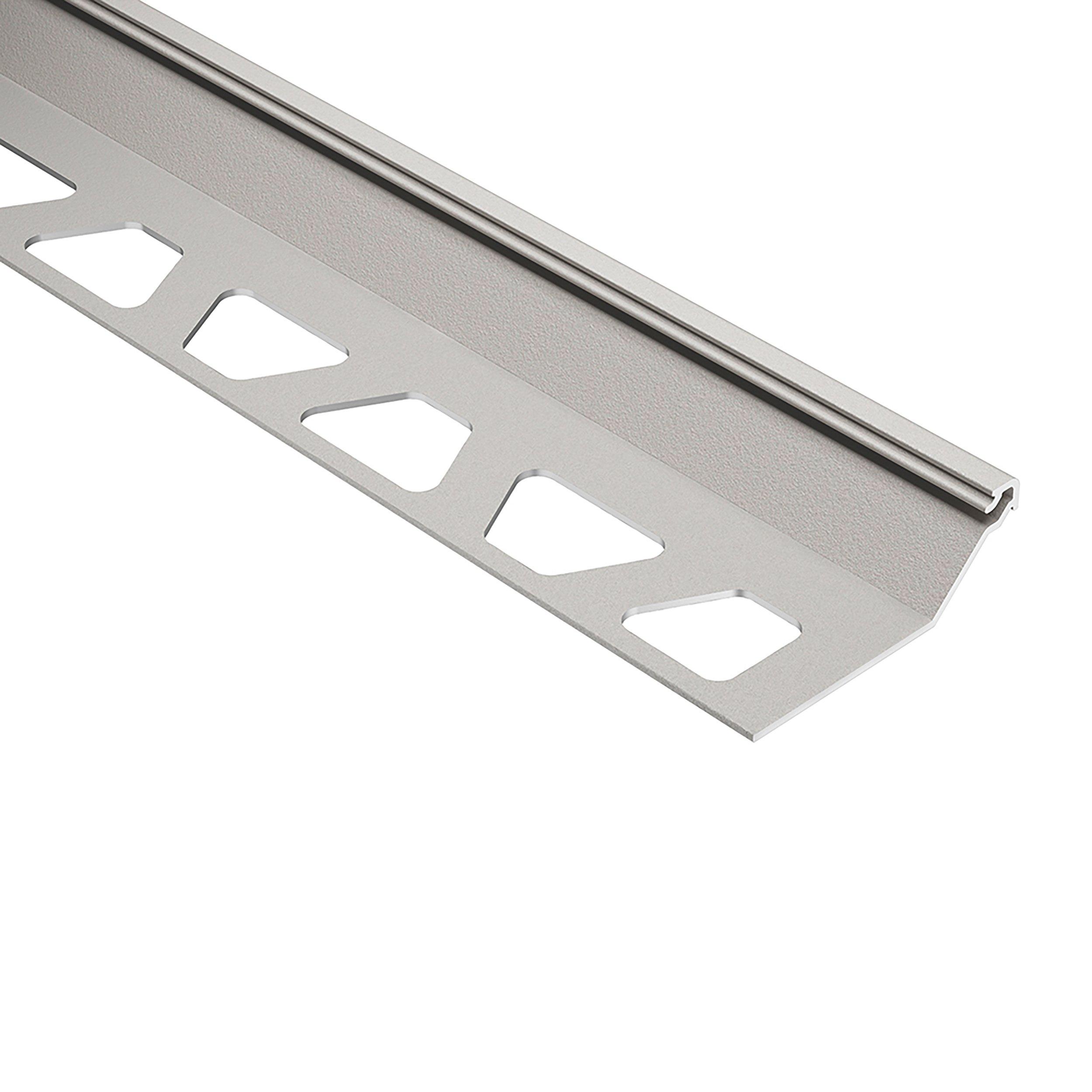 Schluter Finec-SQ Trim 1/2in. Aluminum Greige